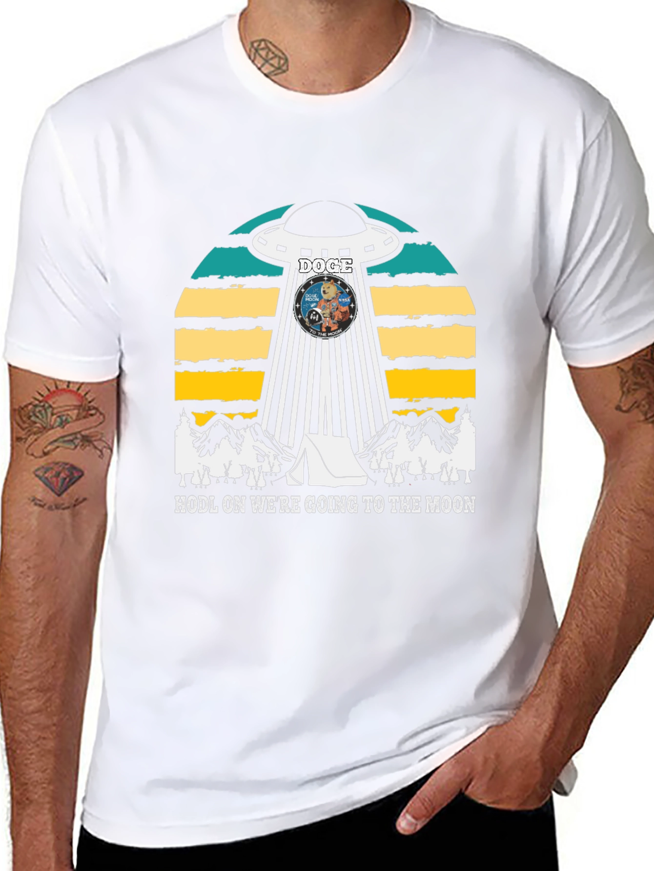 Hodl On Were Going to the Moon T-Shirt