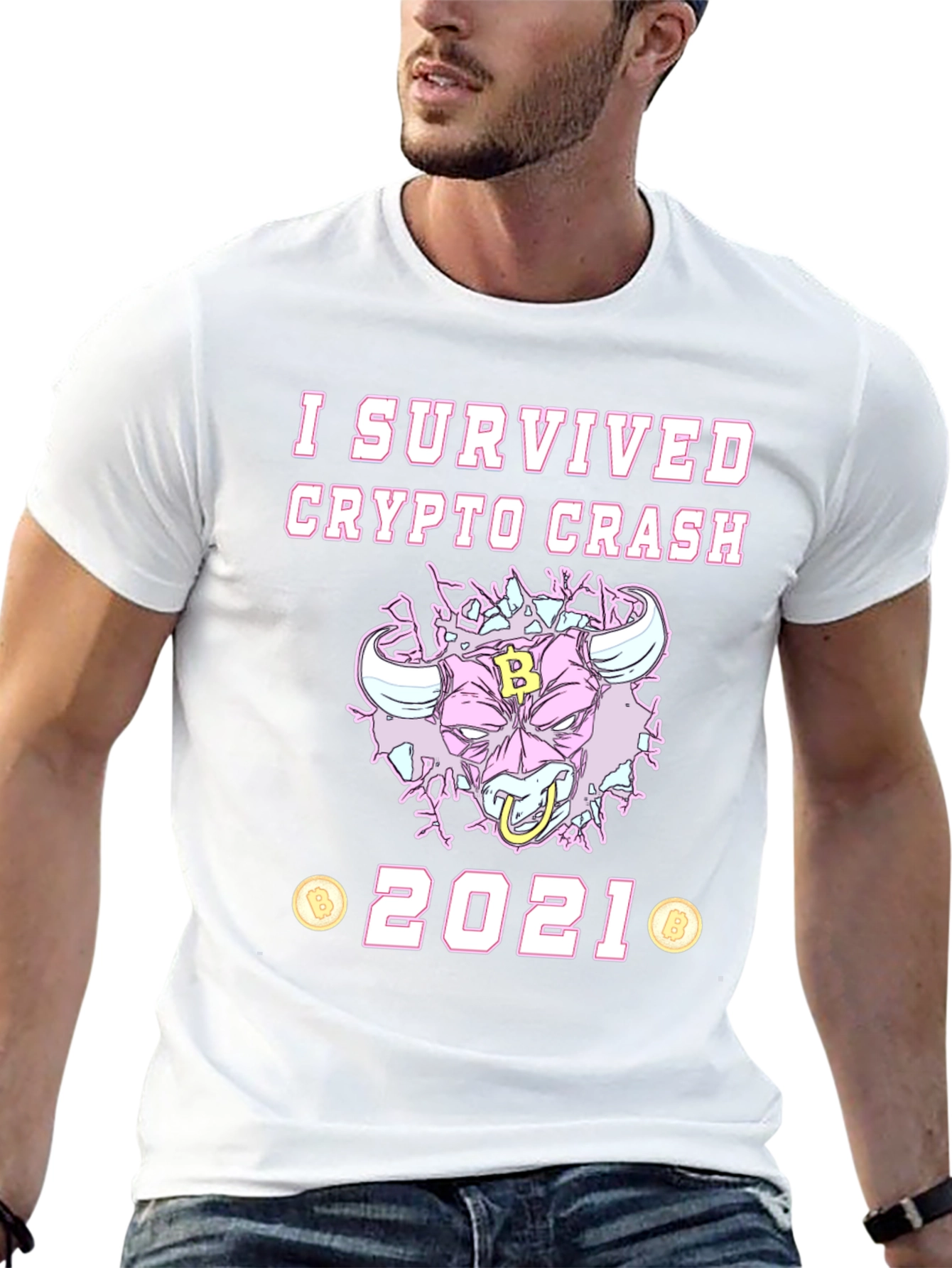 I Survived Crypto Crash 2021 Graphic Tee
