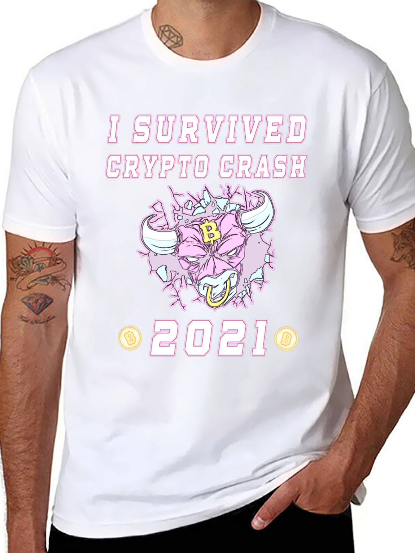 I Survived Crypto Crash 2021 Graphic Tee