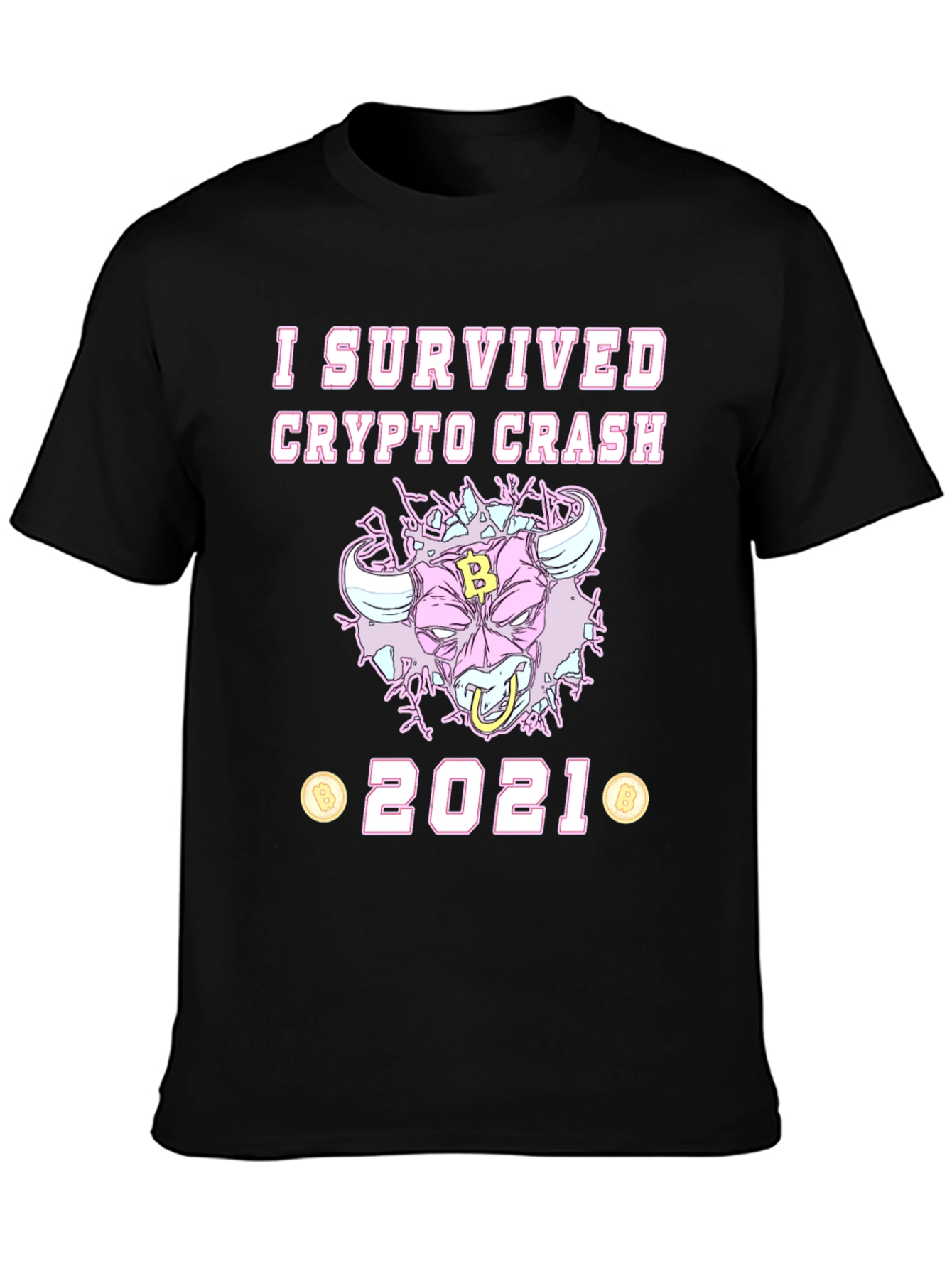 I Survived Crypto Crash 2021 Graphic Tee