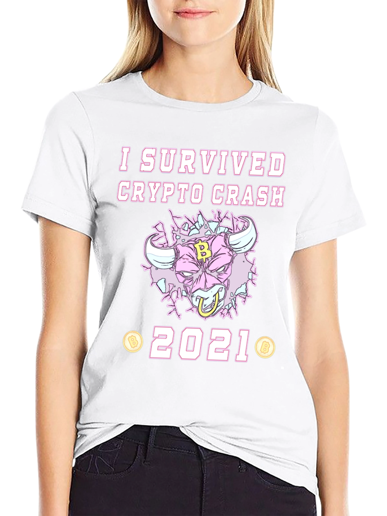 I Survived Crypto Crash 2021 Graphic Tee