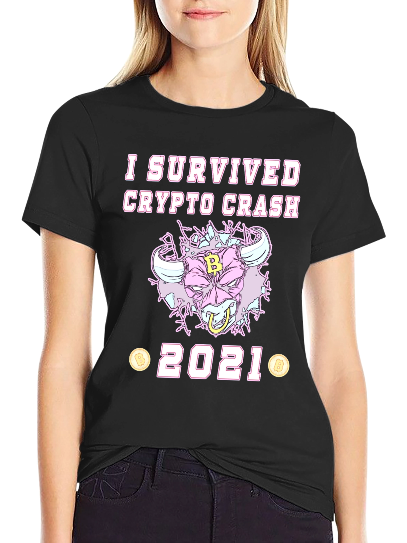 I Survived Crypto Crash 2021 Graphic Tee