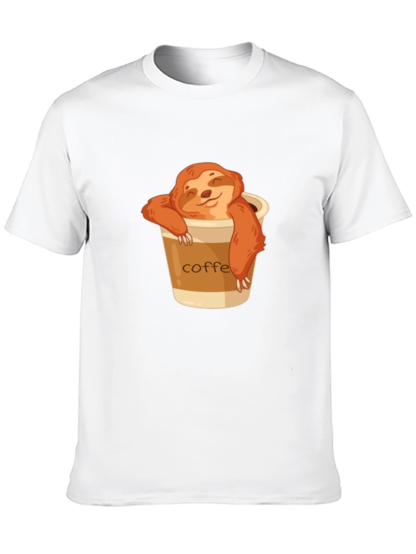 Sloth Coffee T-Shirt - Relaxed & Cute