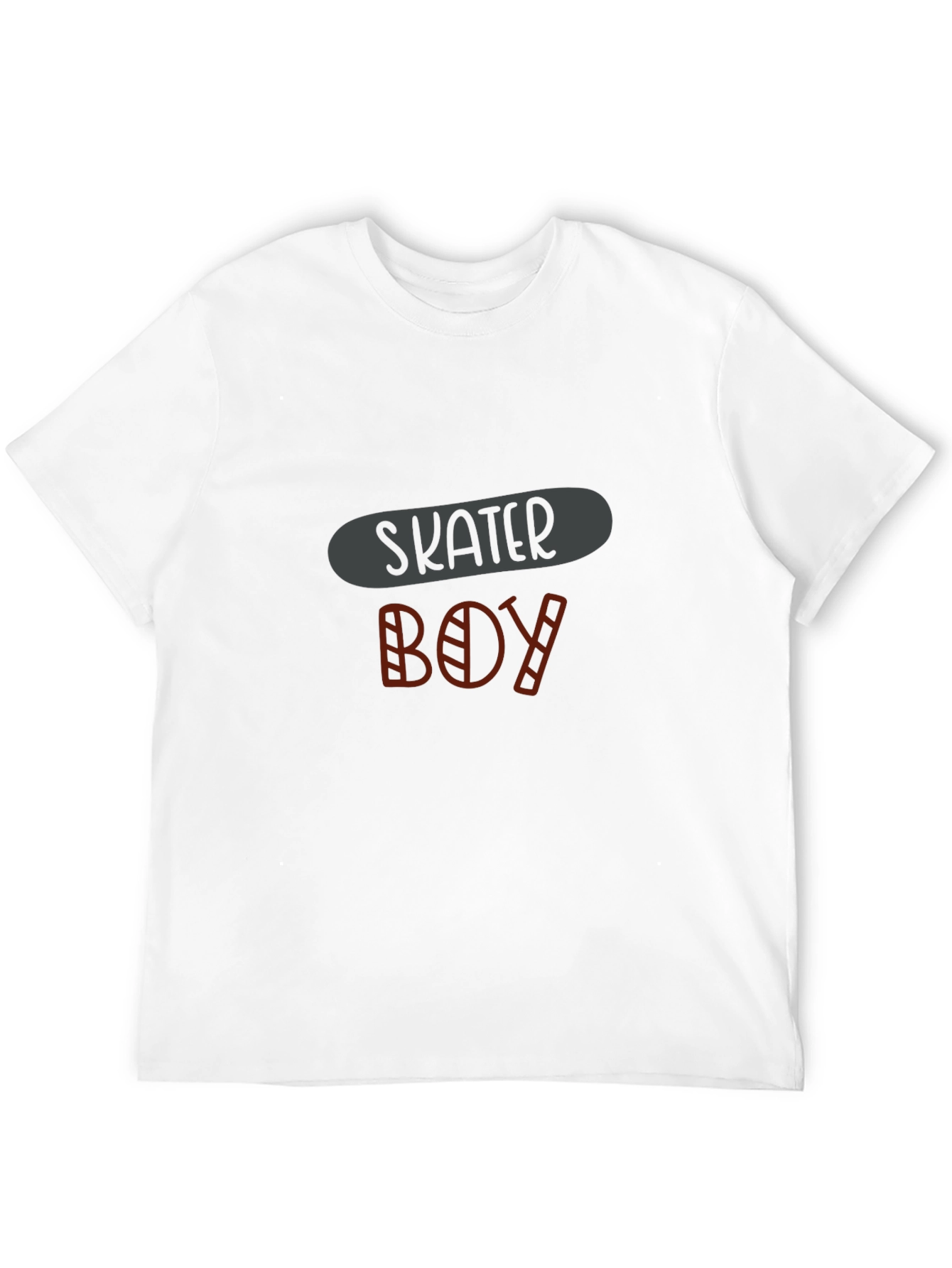 Skater Boy Graphic Tee - Black Cotton Comfort