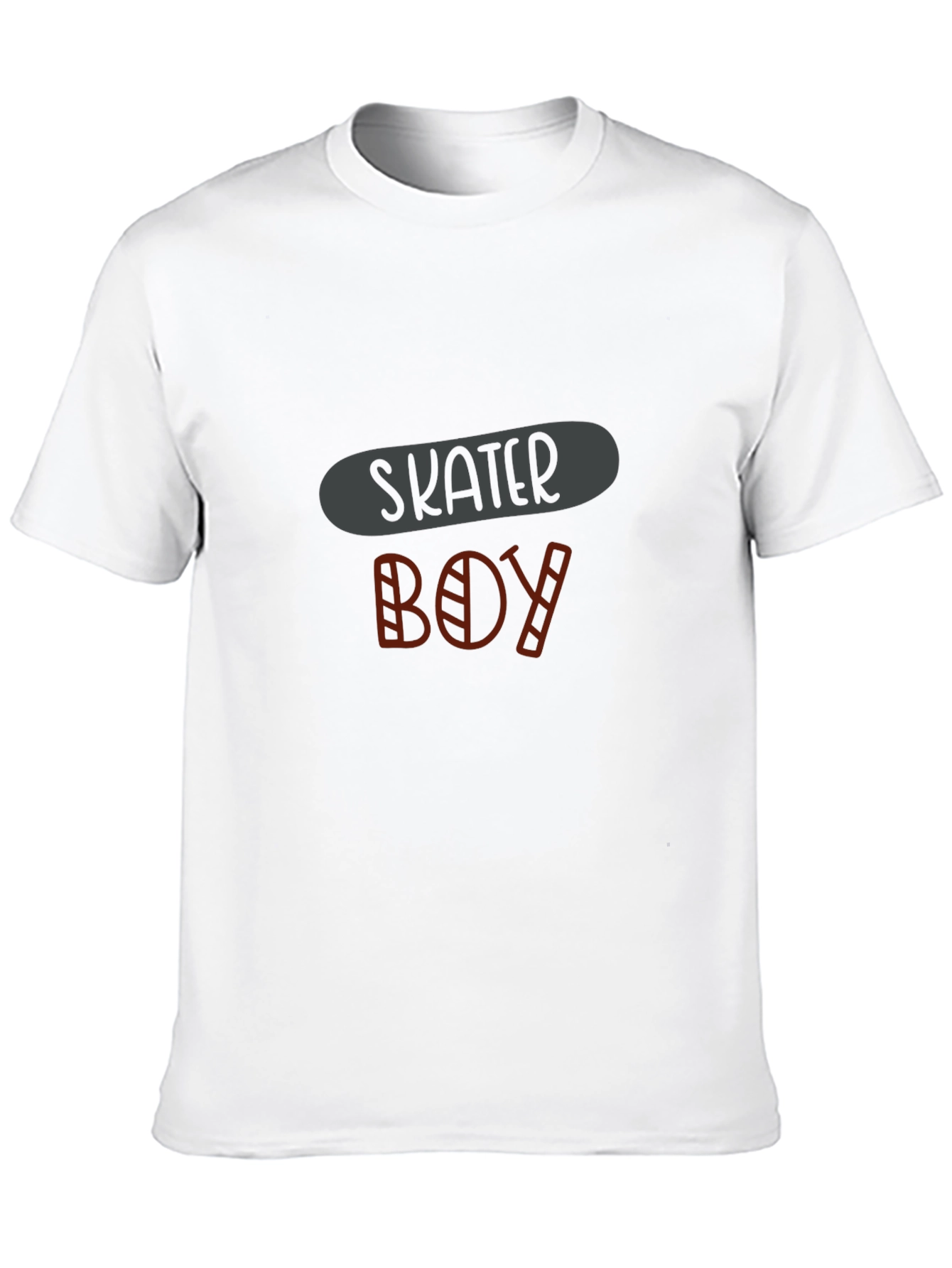 Skater Boy Graphic Tee - Black Cotton Comfort