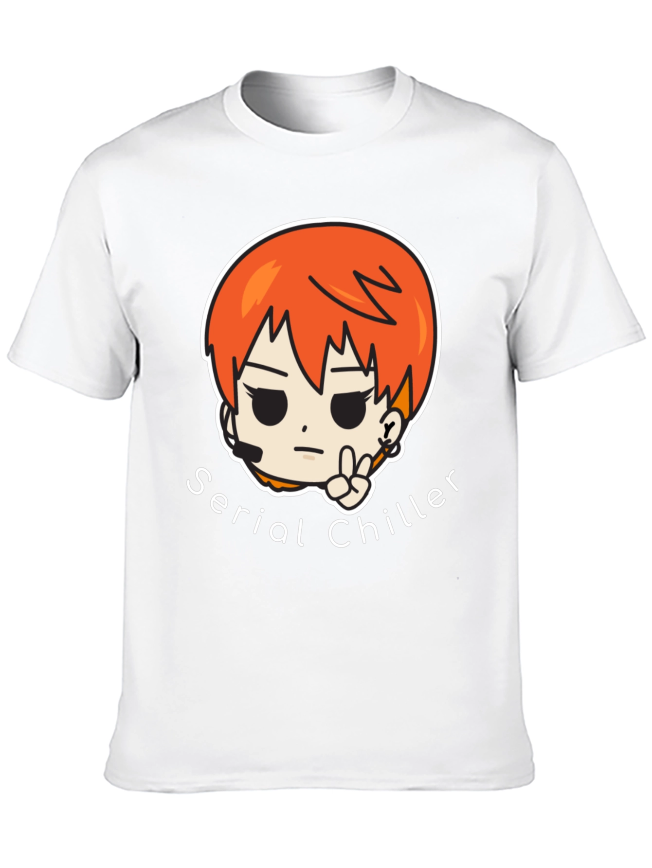 Serial Chiller Graphic Tee - Black Unisex T-Shirt