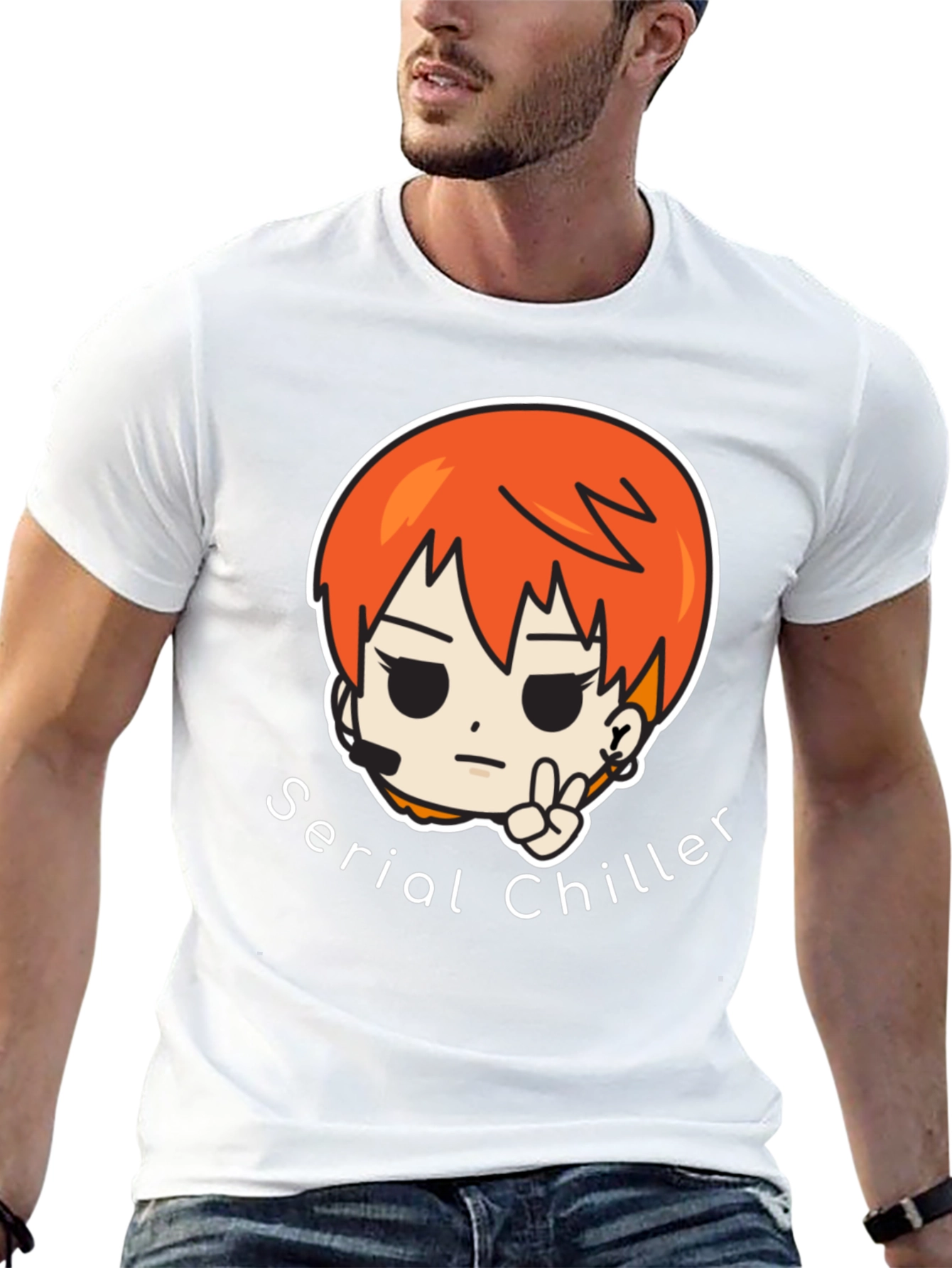 Serial Chiller Graphic Tee - Black Unisex T-Shirt
