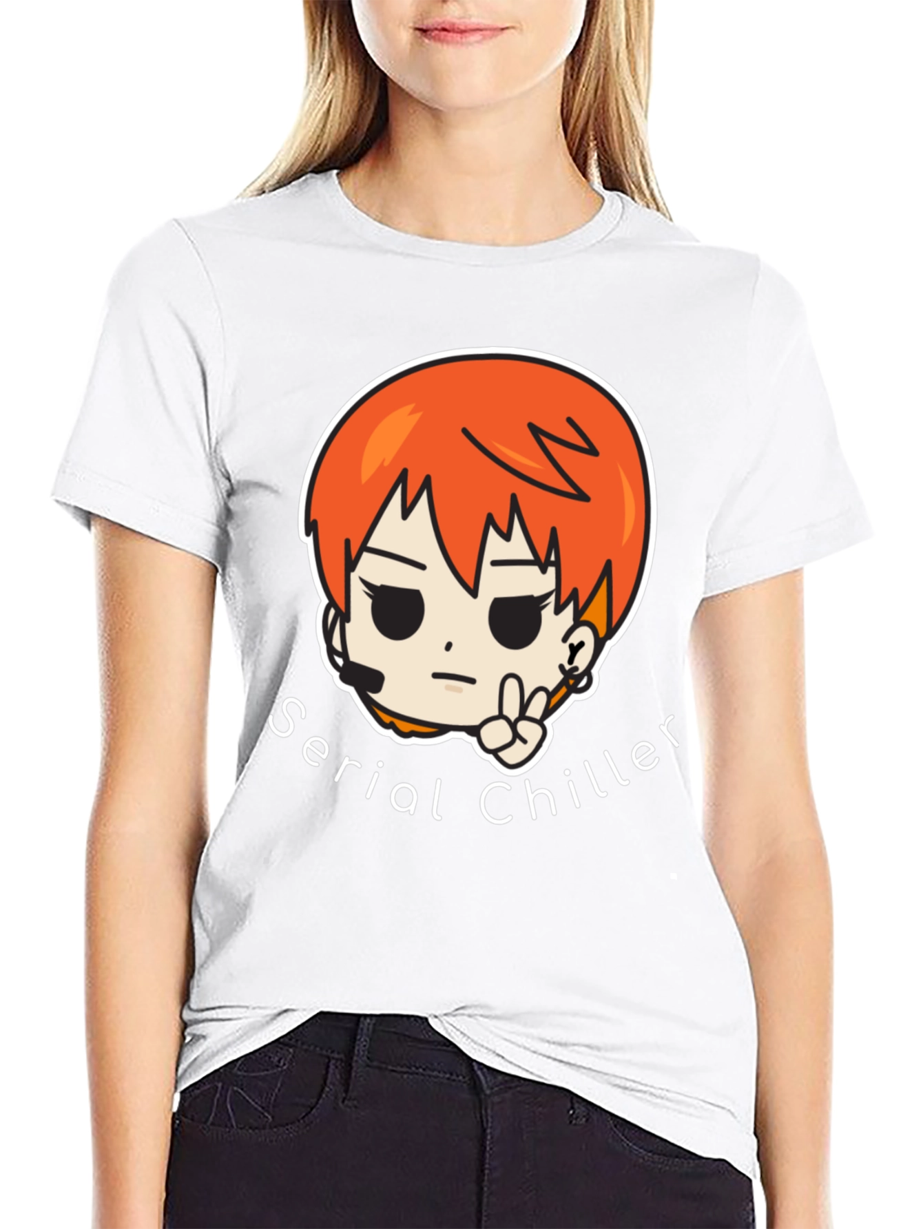 Serial Chiller Graphic Tee - Black Unisex T-Shirt