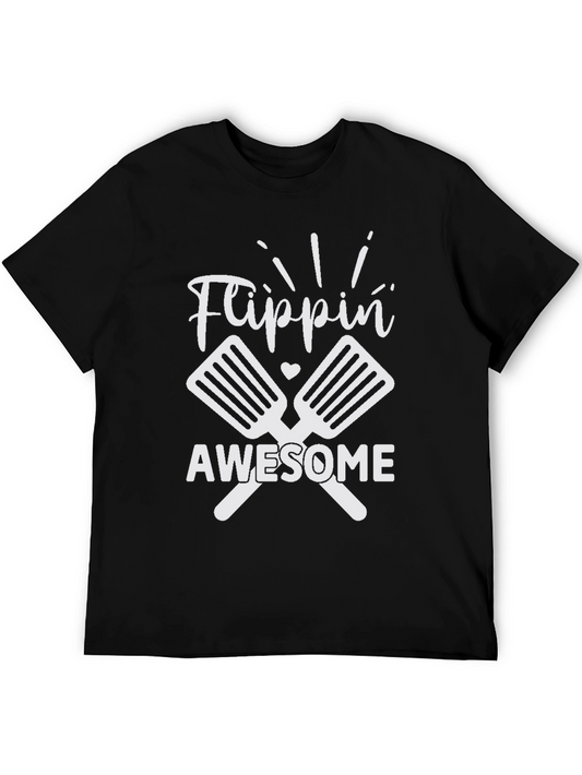 Flippin Awesome BBQ T-Shirt - Grilling & Cookout Apparel