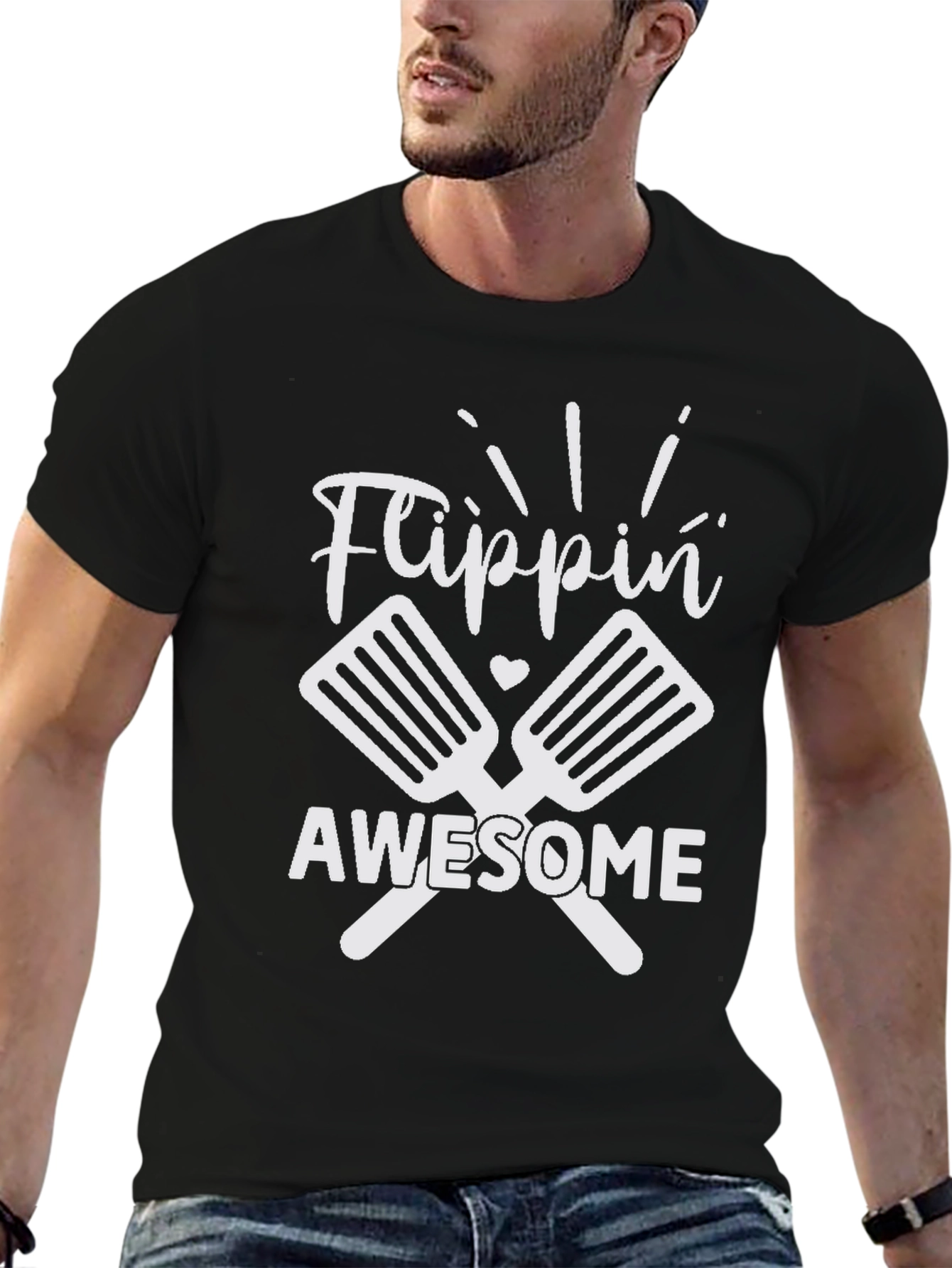 Flippin Awesome BBQ T-Shirt - Grilling & Cookout Apparel