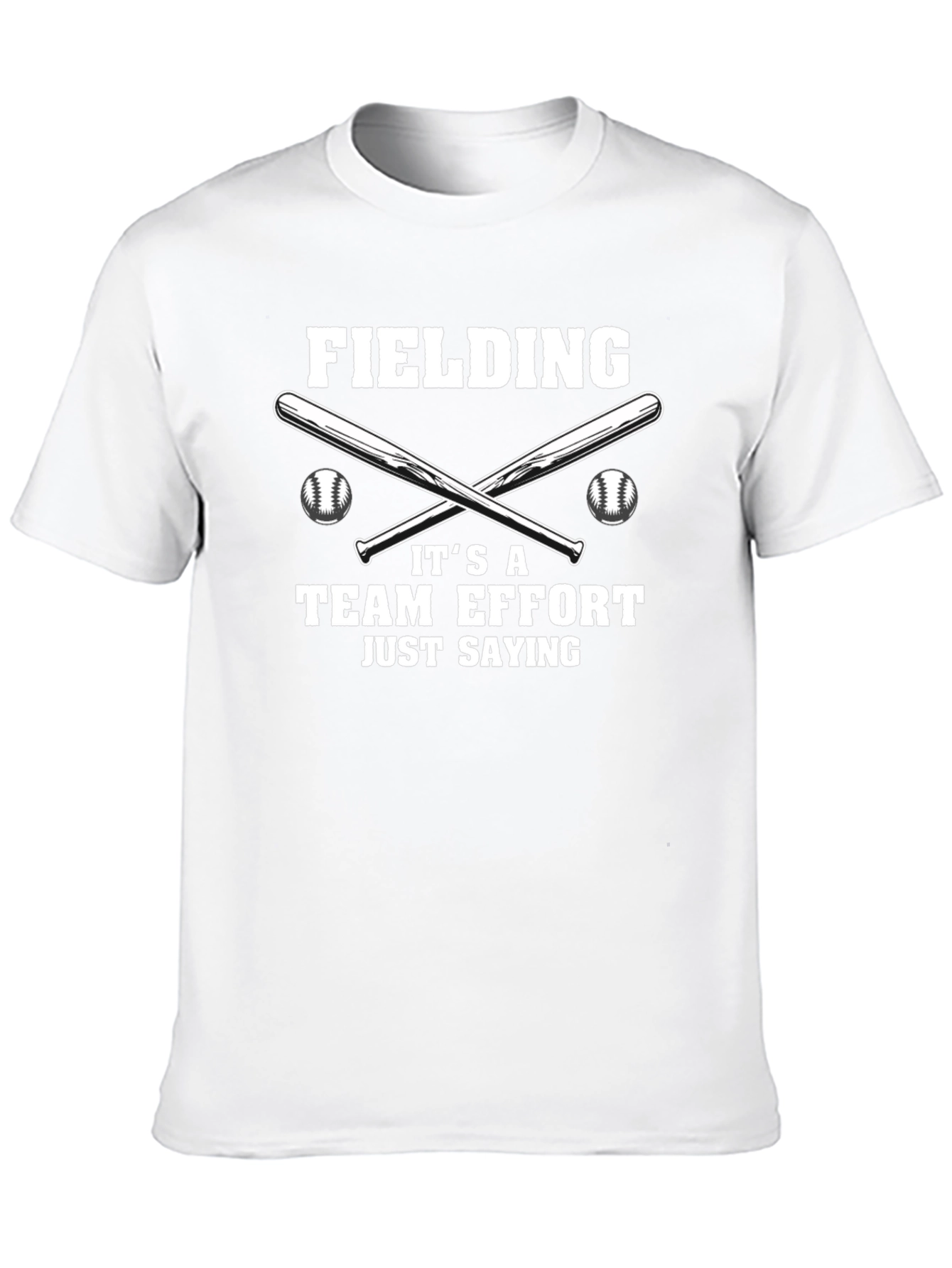 Fielding Team Effort Baseball Graphic Tee