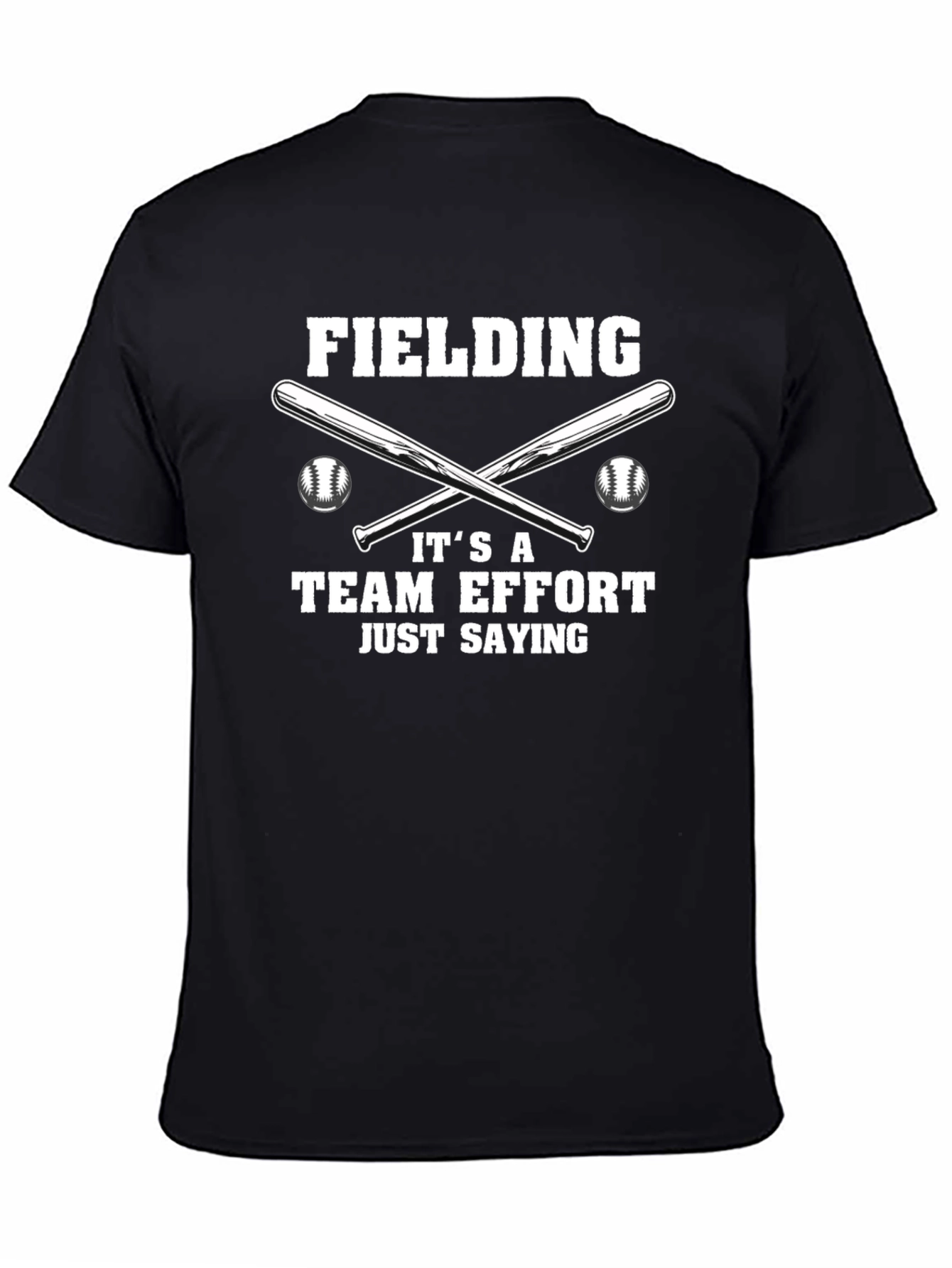 Fielding Team Effort Baseball Graphic Tee