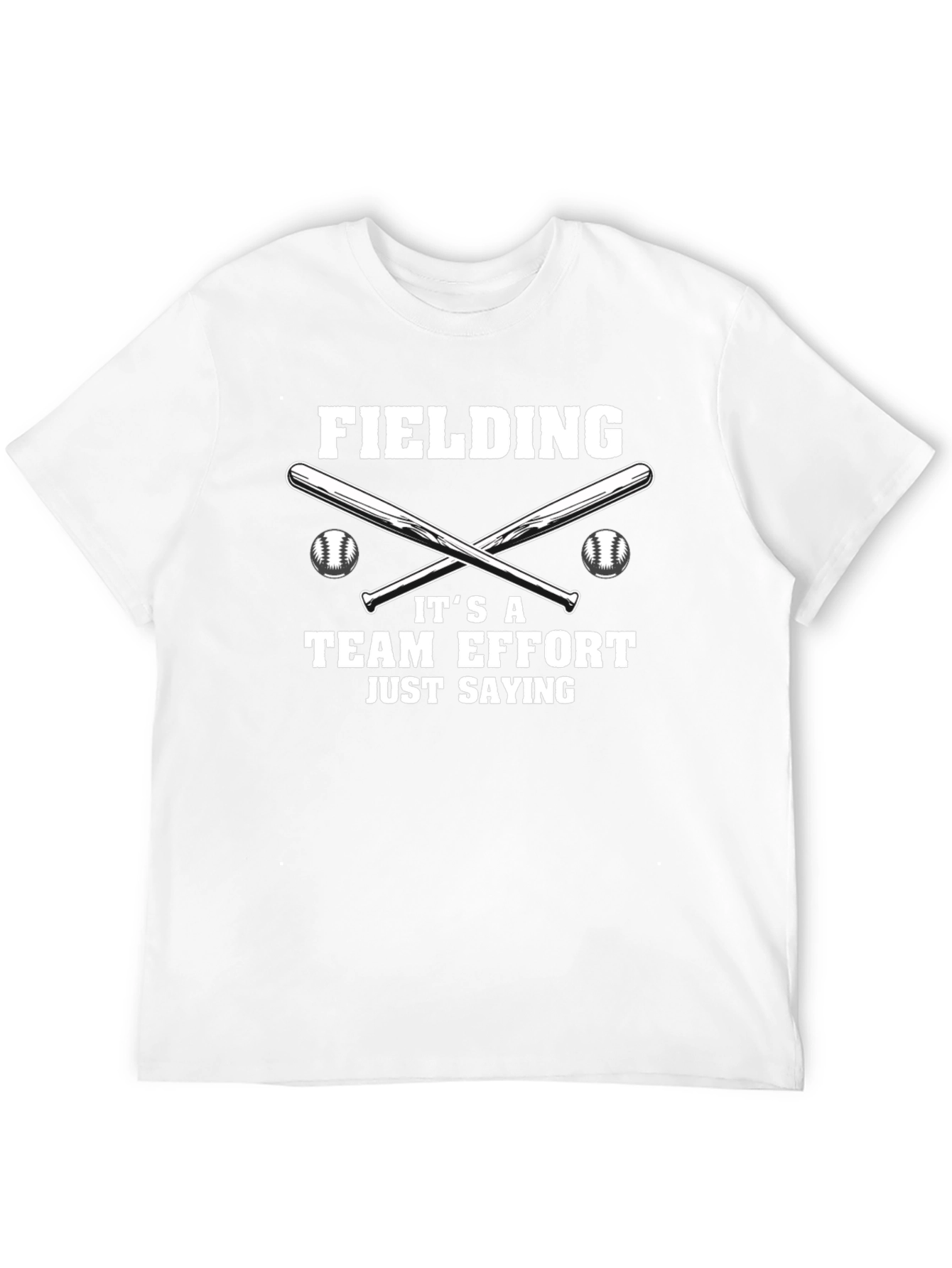 Fielding Team Effort Baseball Graphic Tee