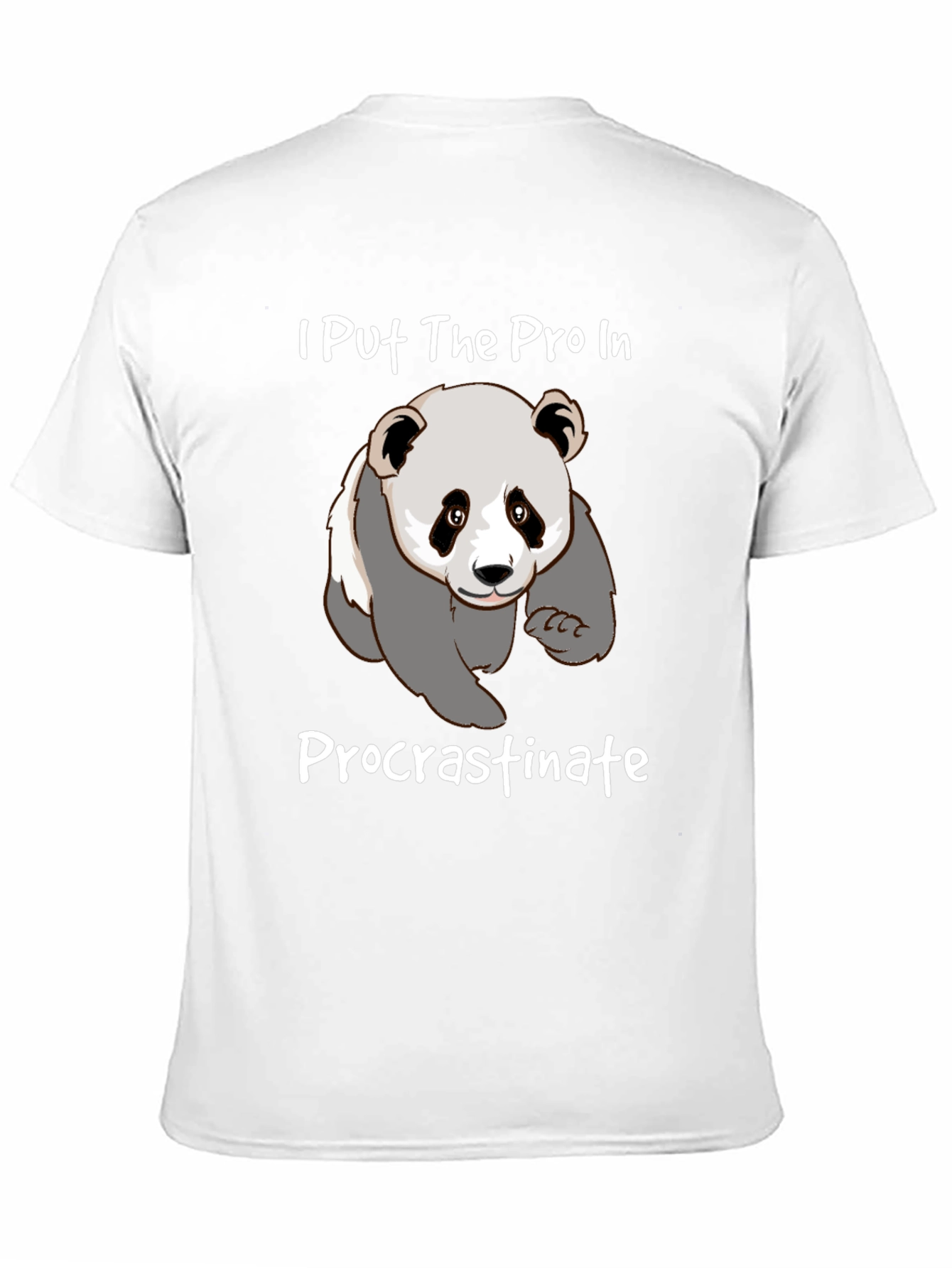 Procrastinate Panda T-Shirt - Funny Graphic Tee