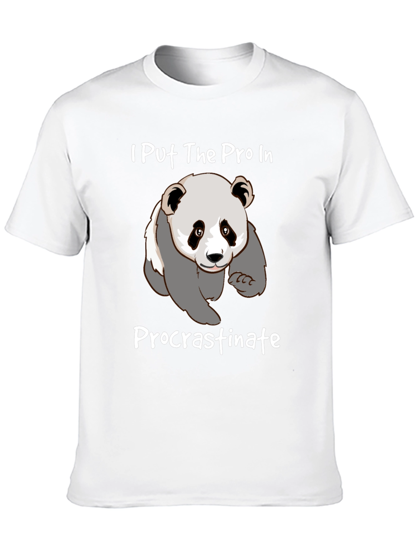 Procrastinate Panda T-Shirt - Funny Graphic Tee