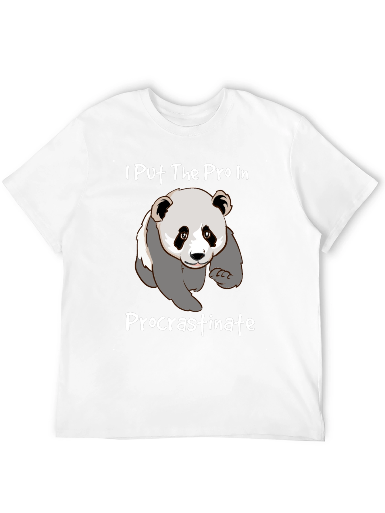 Procrastinate Panda T-Shirt - Funny Graphic Tee