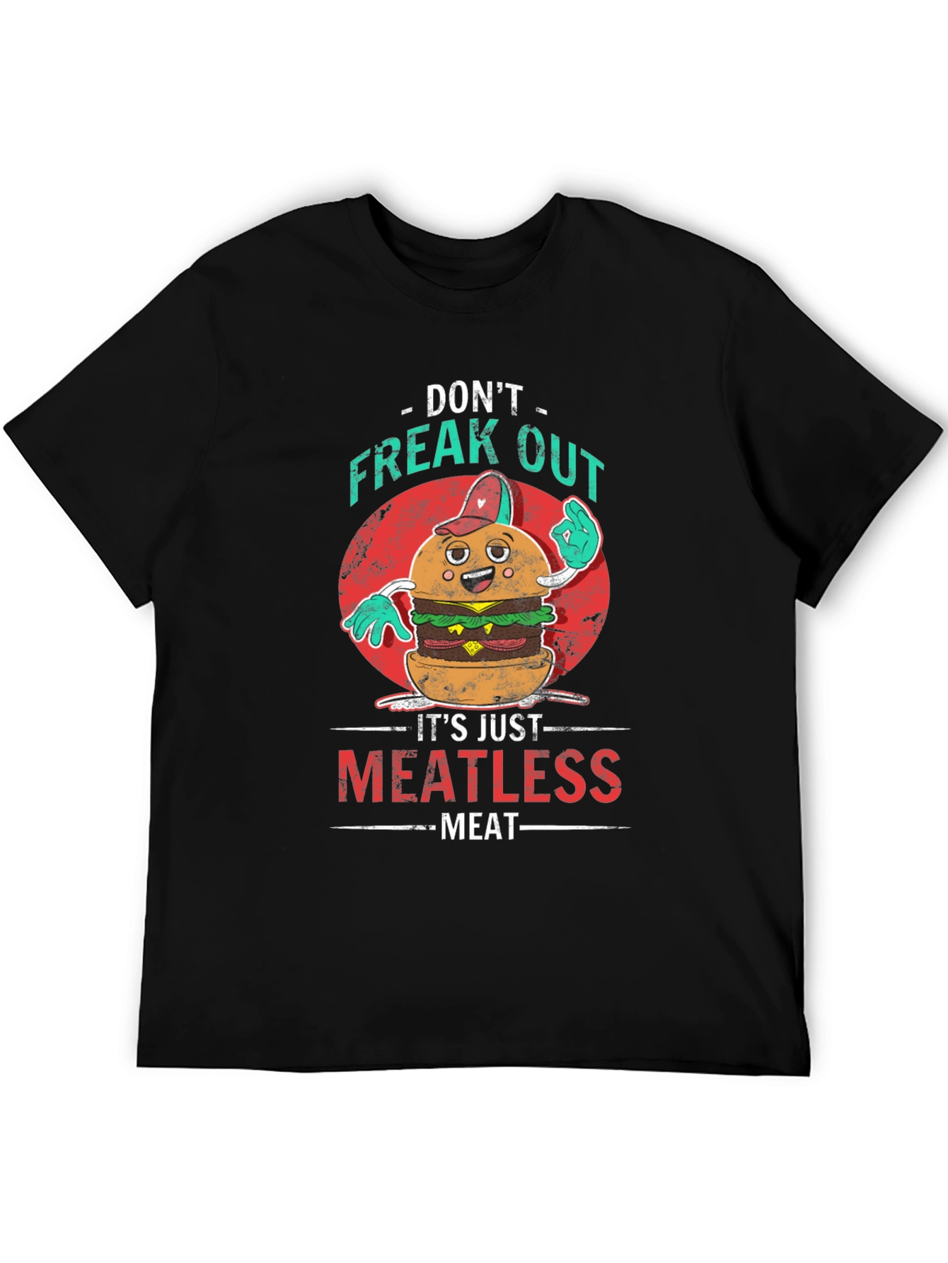 Meatless Meat T-Shirt: Vegan Burger Graphic Tee