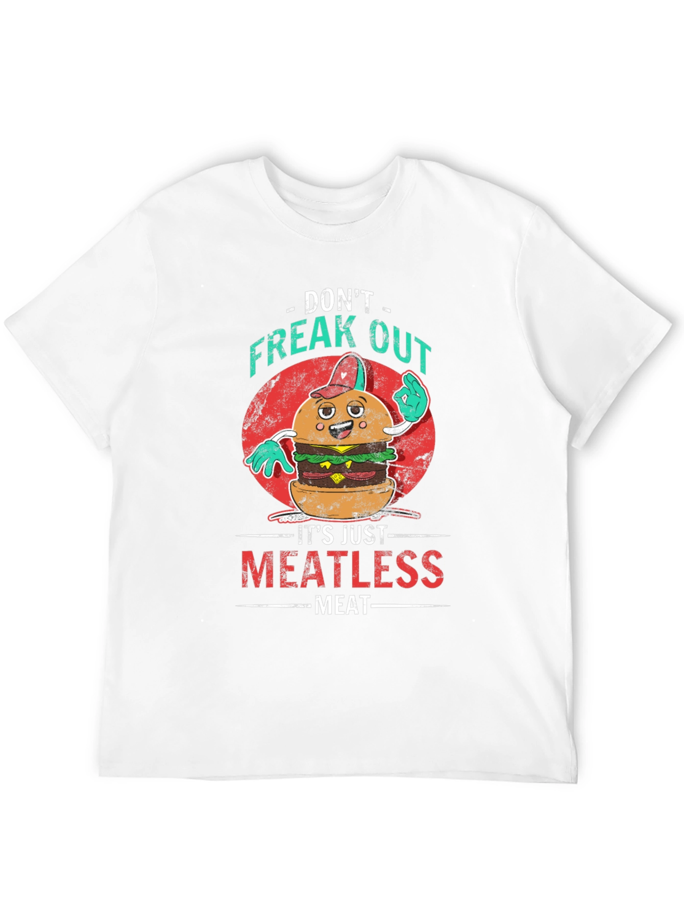 Meatless Meat T-Shirt: Vegan Burger Graphic Tee
