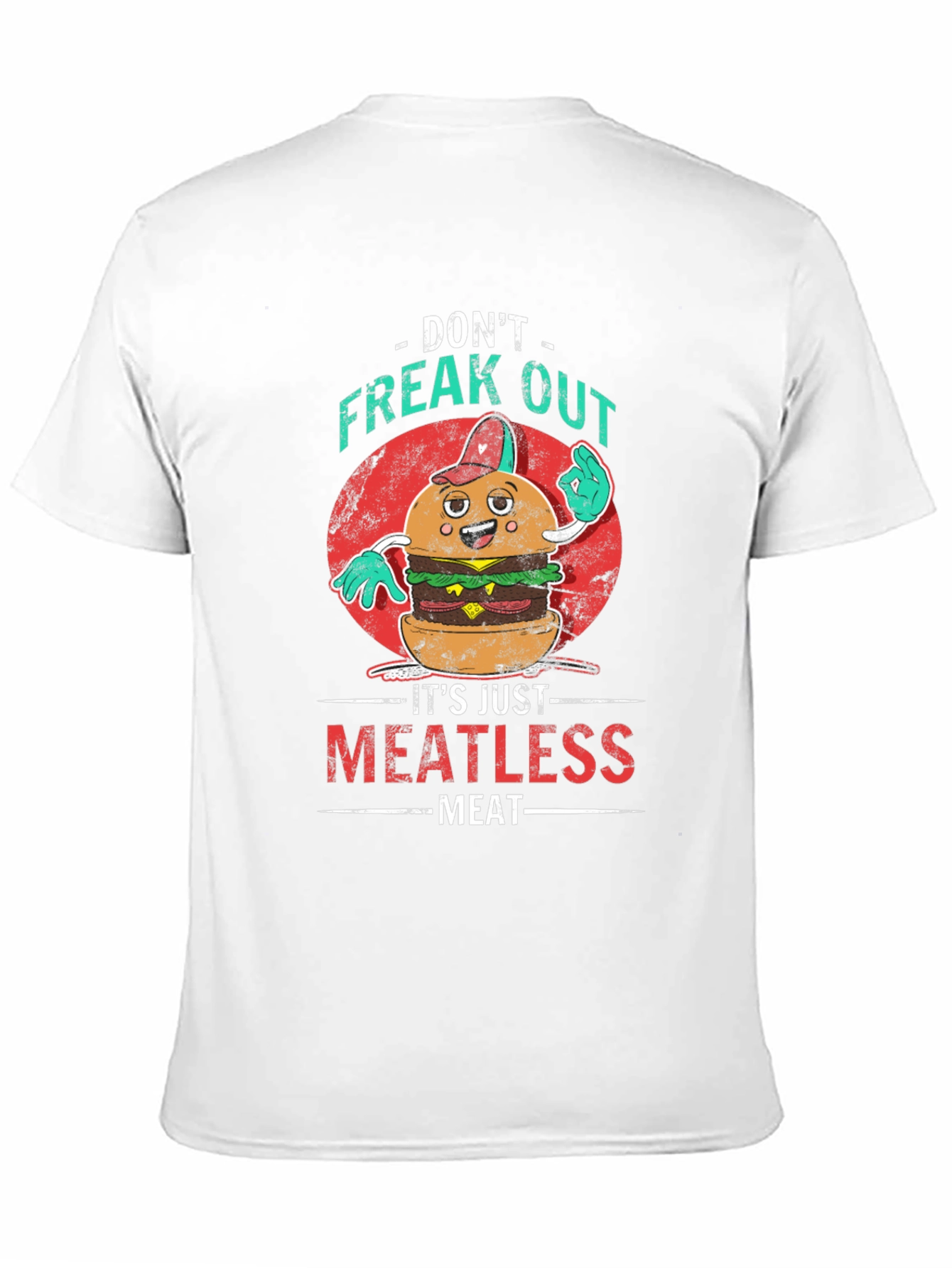Meatless Meat T-Shirt: Vegan Burger Graphic Tee