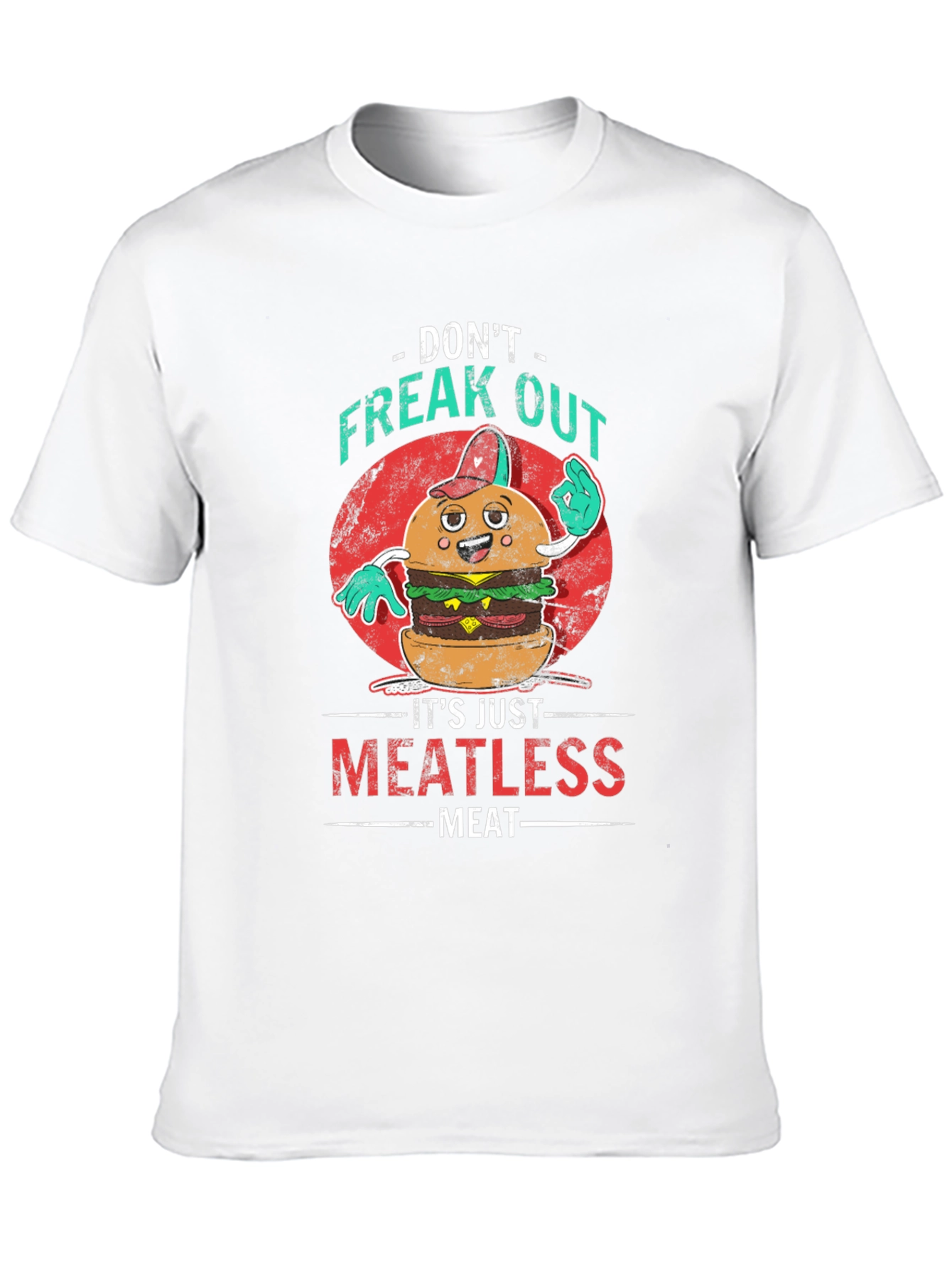 Meatless Meat T-Shirt: Vegan Burger Graphic Tee