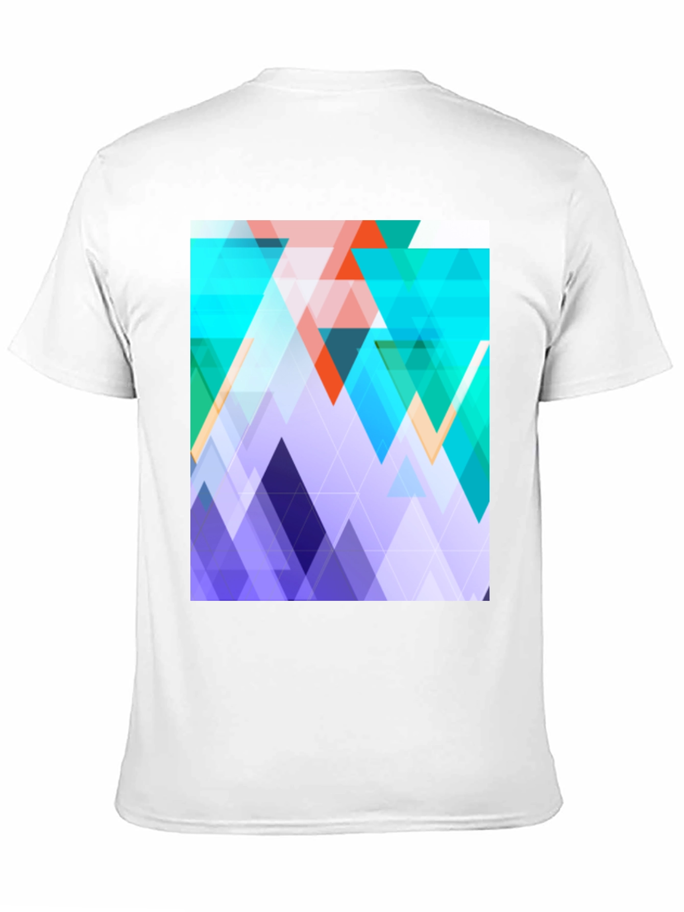 Geometric Triangle T-Shirt - Modern Abstract Design