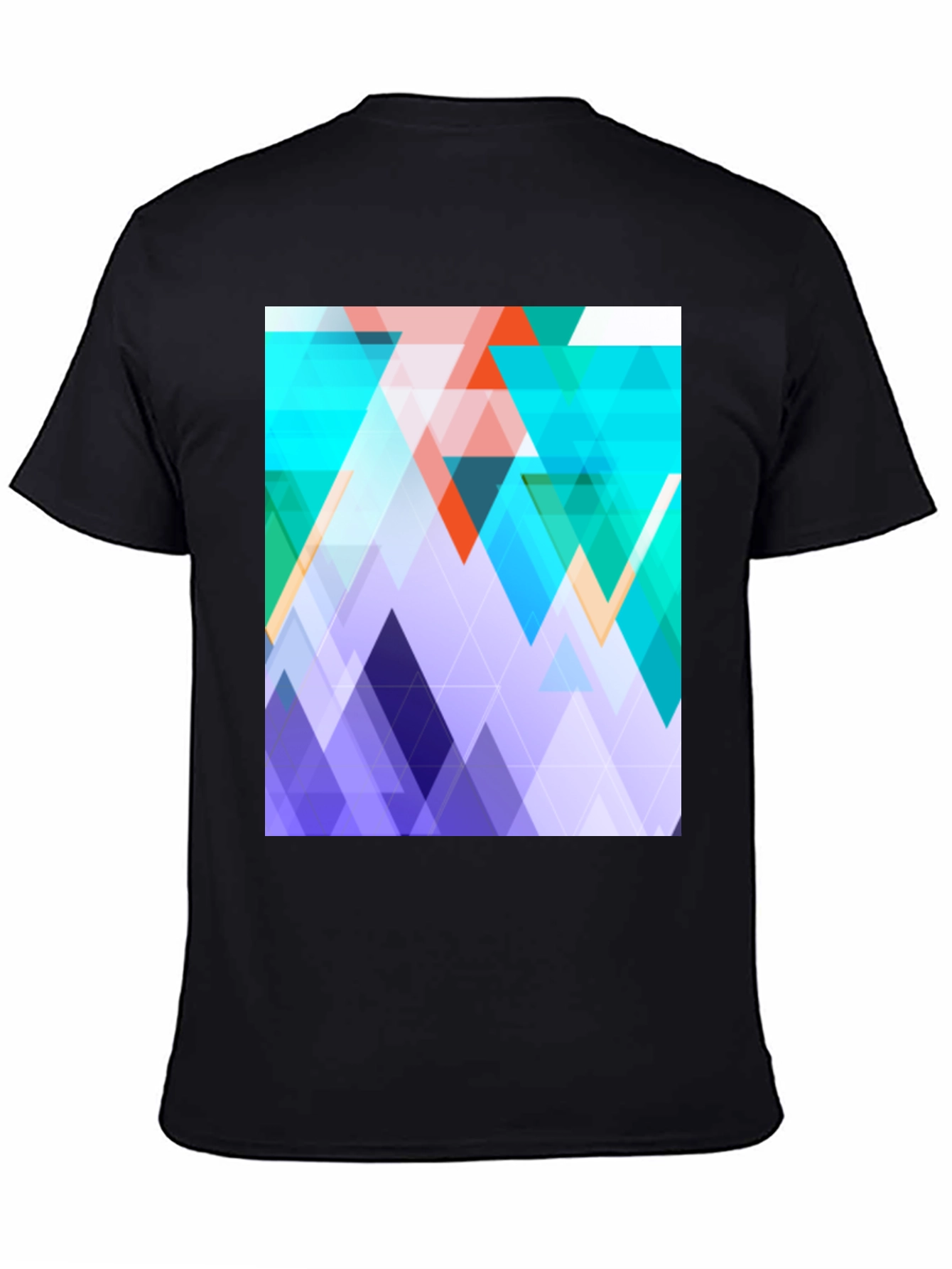 Geometric Triangle T-Shirt - Modern Abstract Design