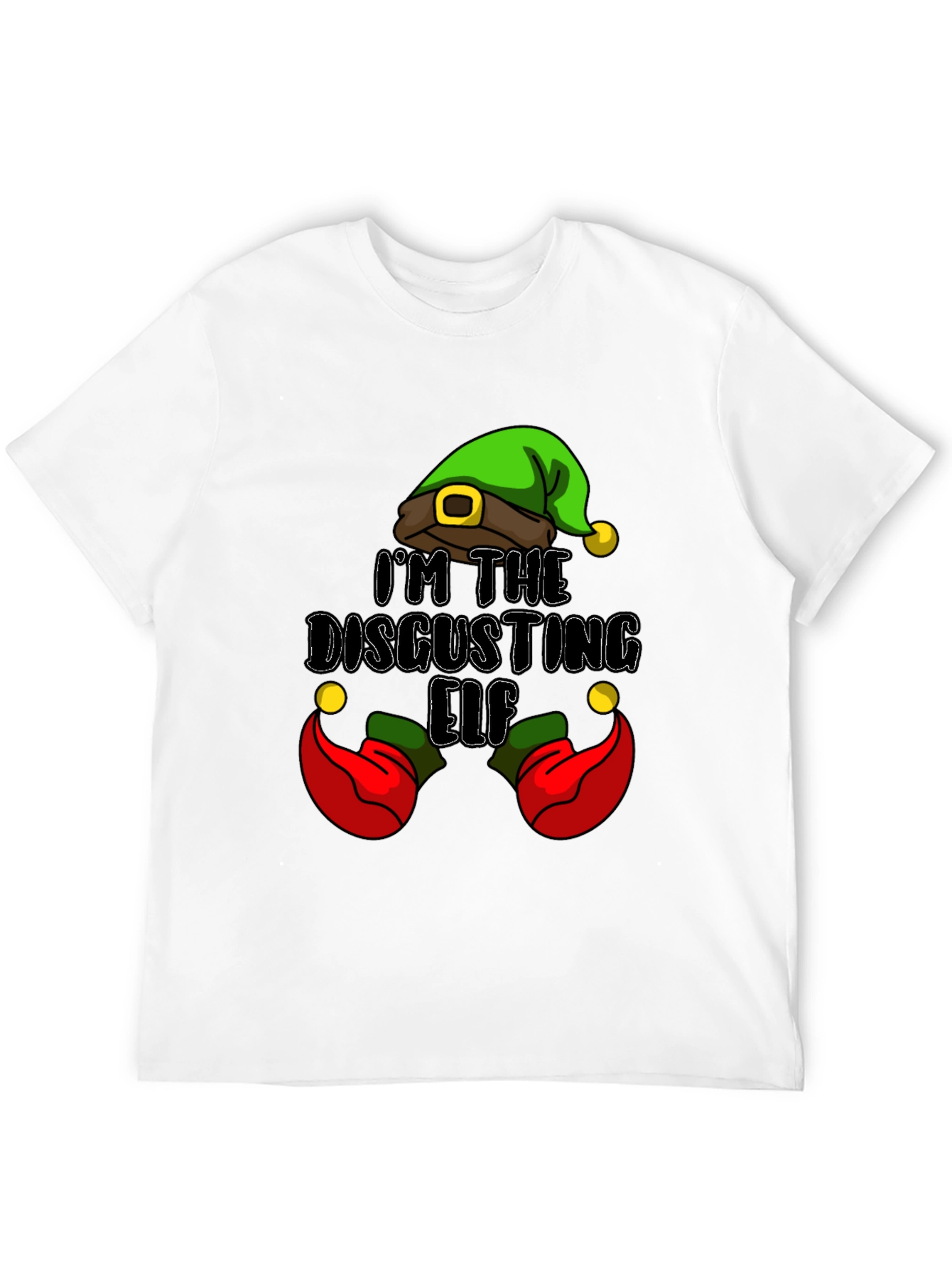 Funny Disgusting Elf Christmas Holiday T-Shirt