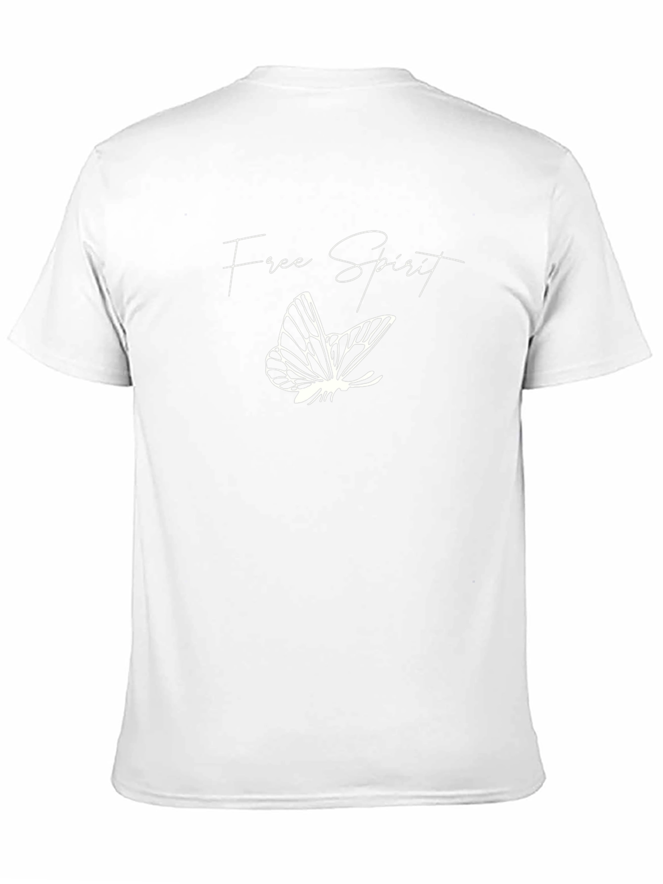 Free Spirit Butterfly Graphic Black T-Shirt