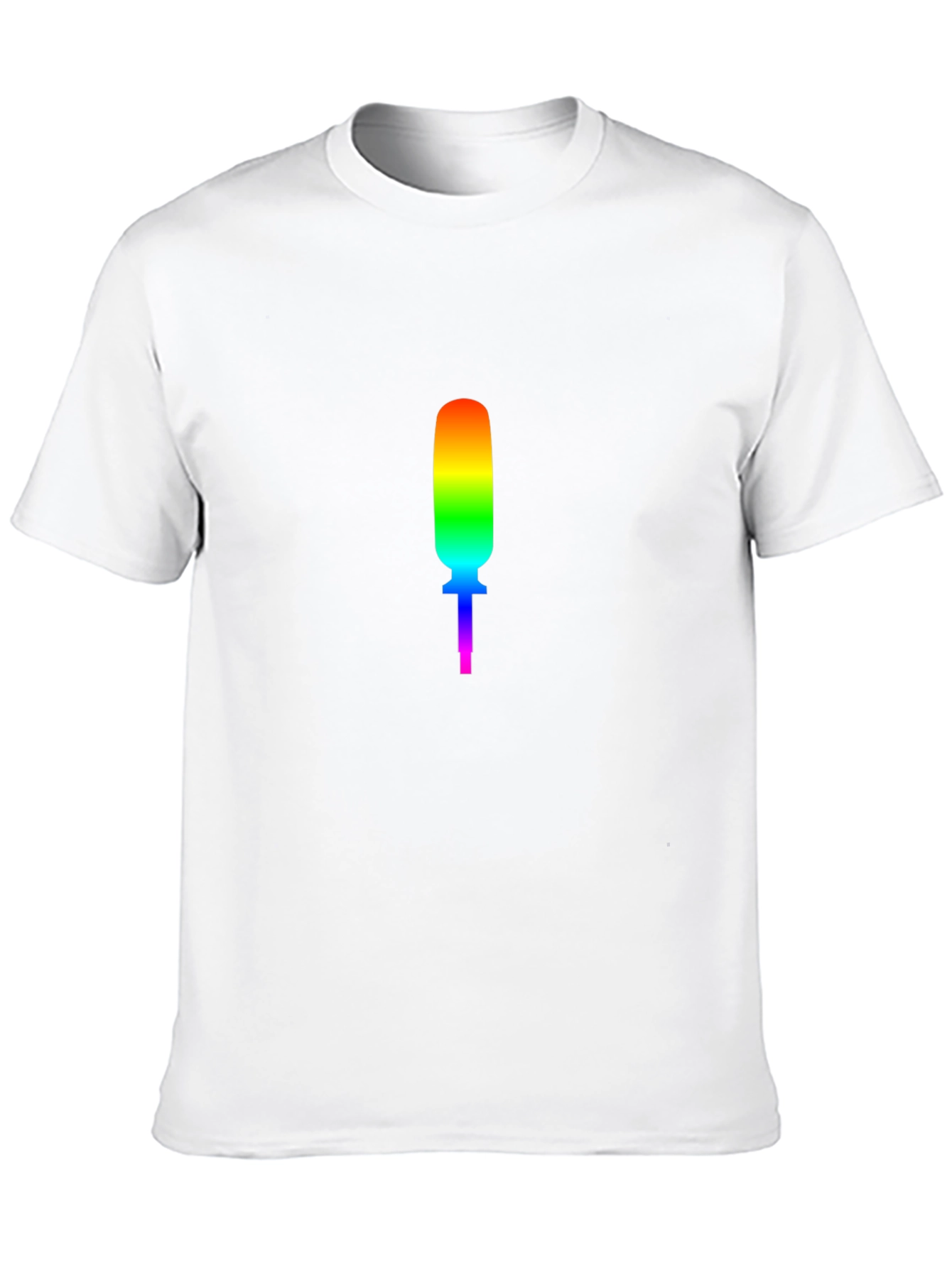 Rainbow Screwdriver Graphic Black T-Shirt
