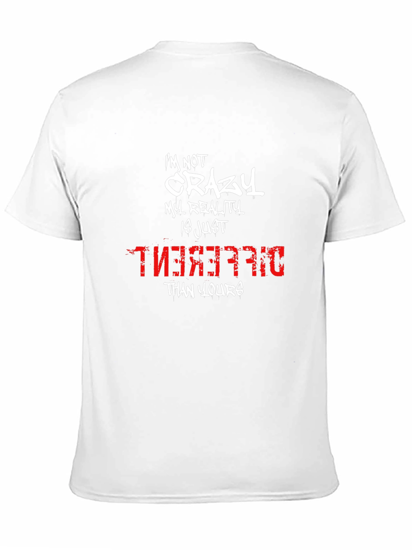 Crazy Reality Graphic Tee - Mens Black T-Shirt
