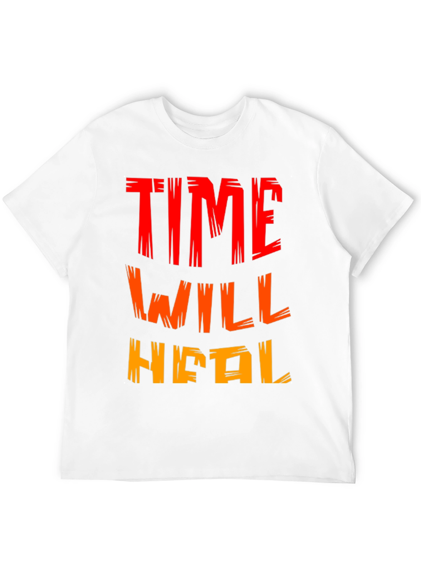 Time Will Heal Graphic Tee - Motivational Black T-Shirt