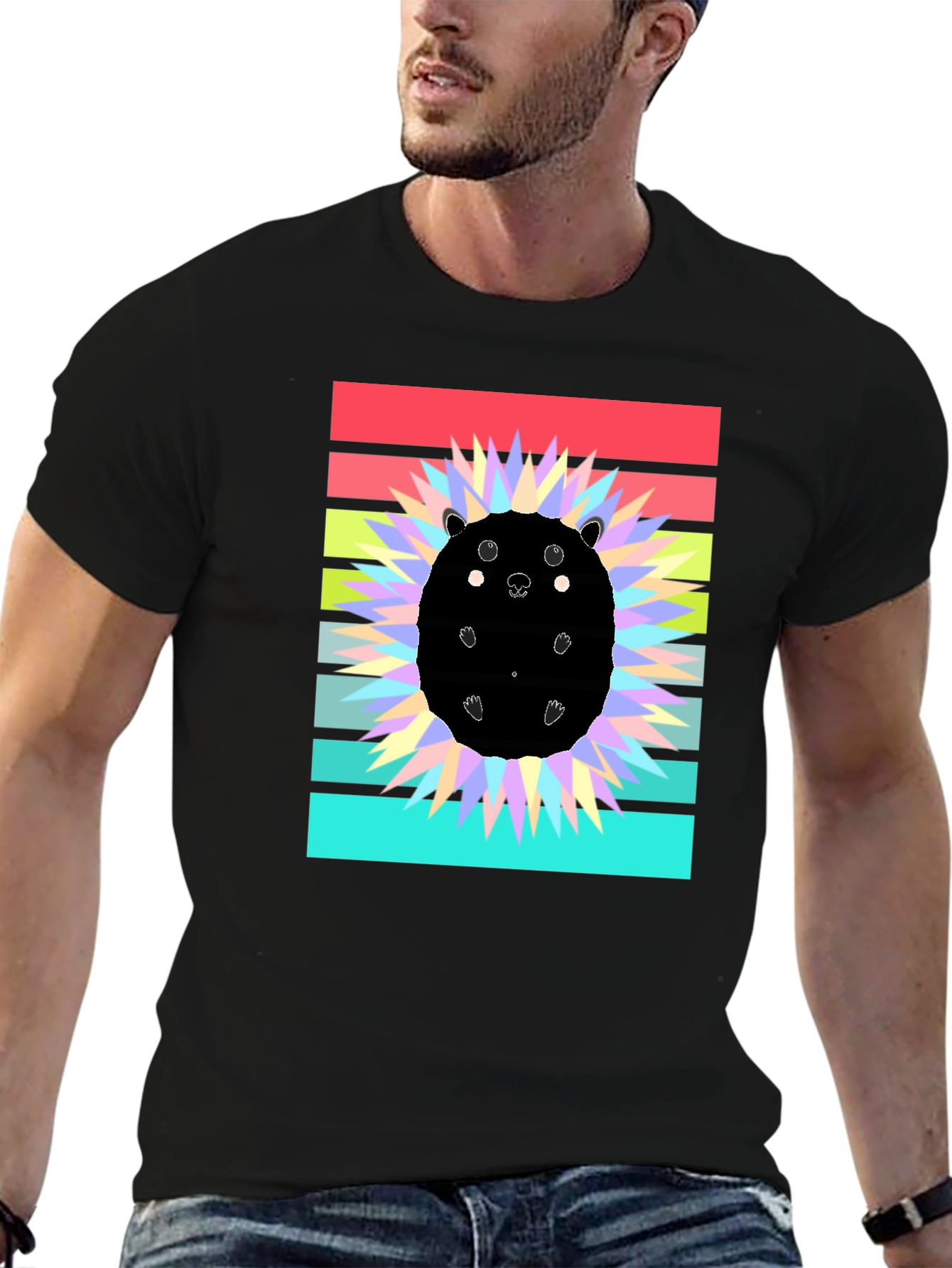 Cute Hedgehog Graphic Tee