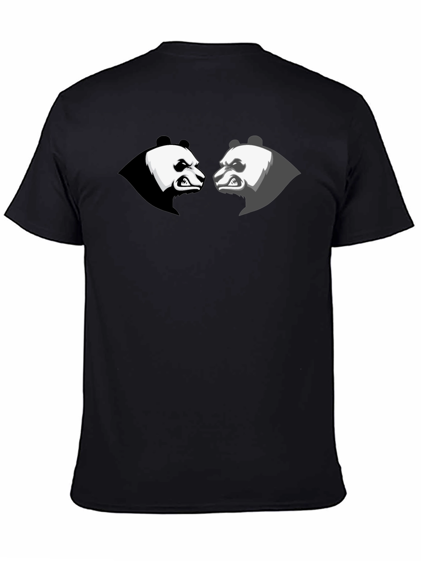 Angry Panda Graphic Tee - Black