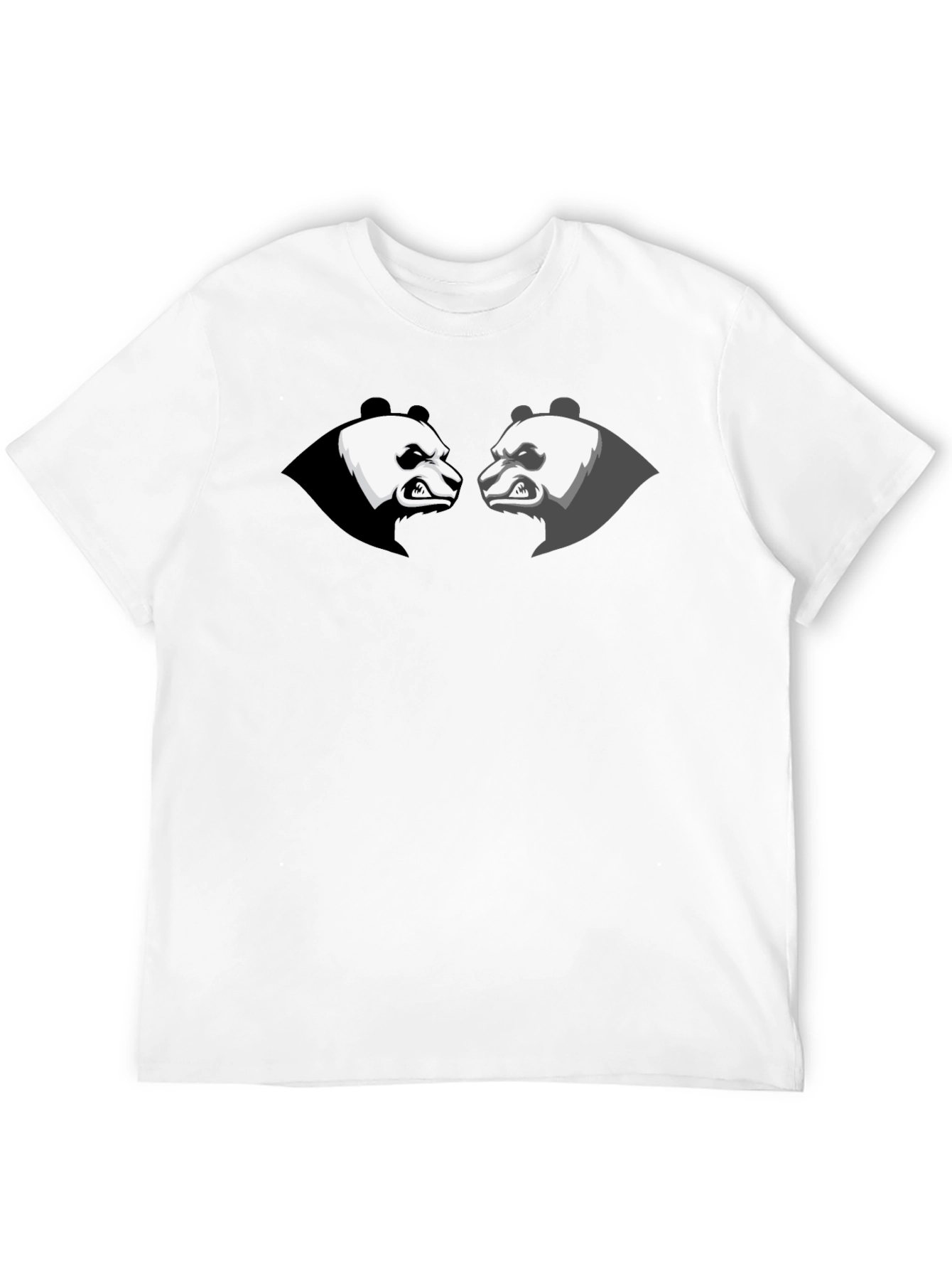 Angry Panda Graphic Tee - Black