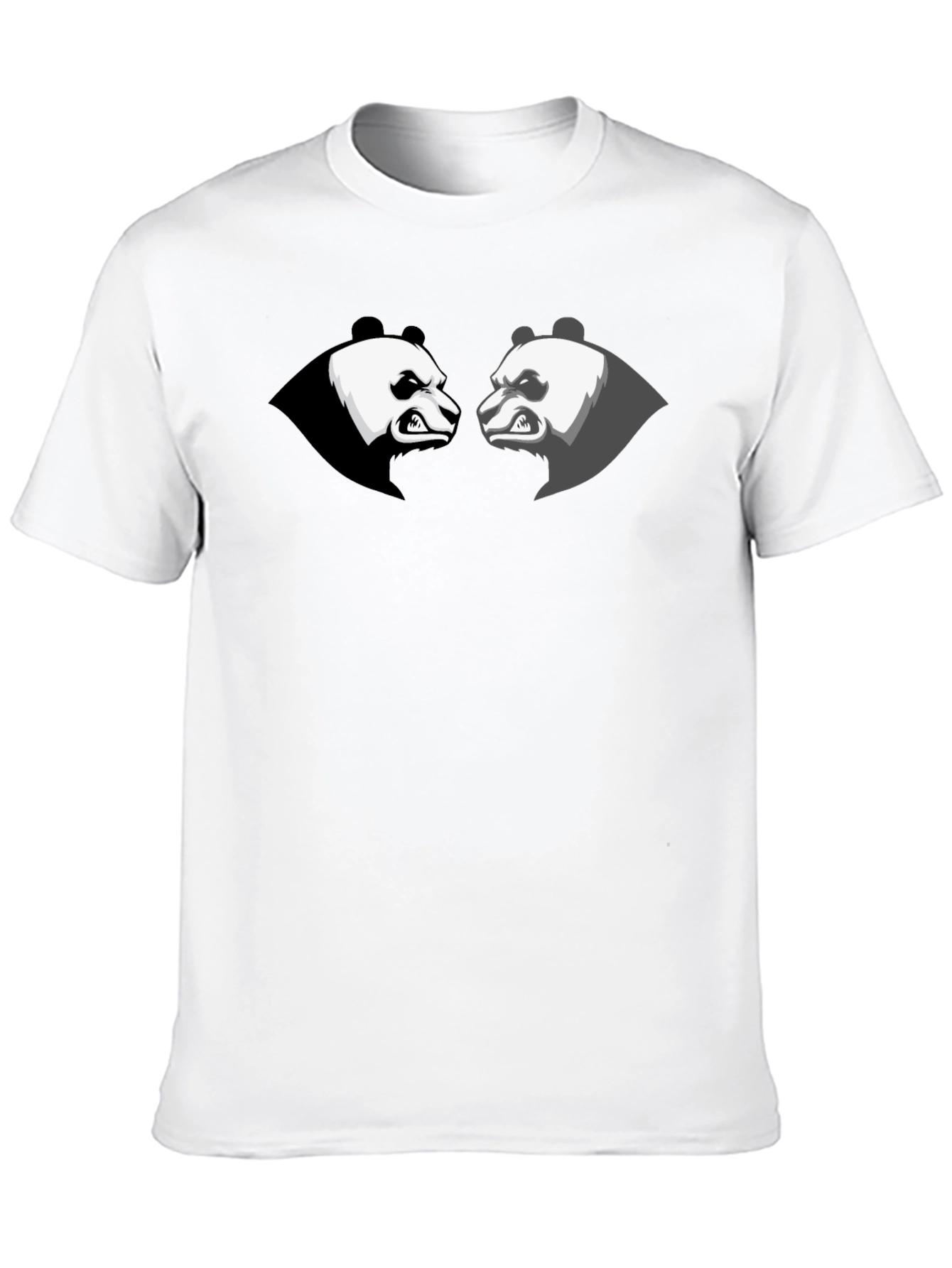 Angry Panda Graphic Tee - Black