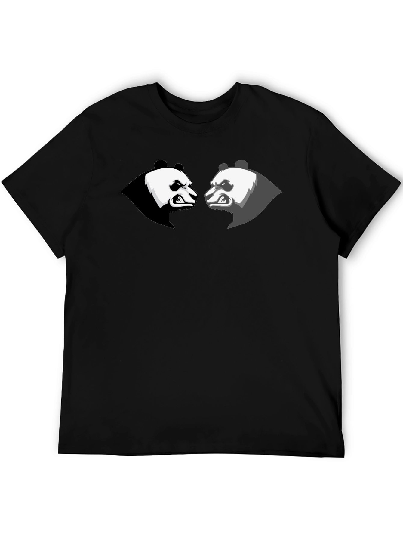 Angry Panda Graphic Tee - Black