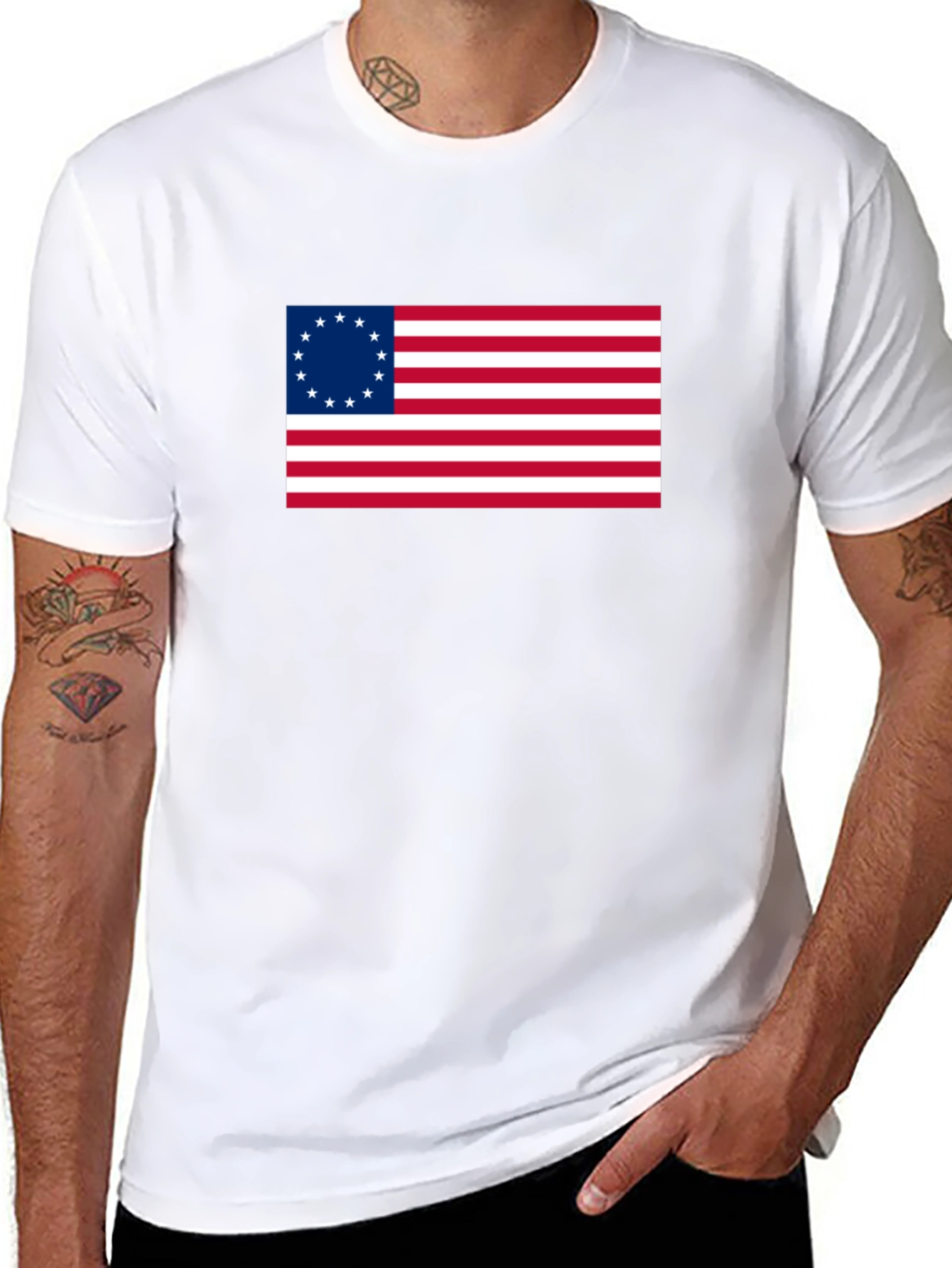Betsy Ross Flag Graphic T-Shirt