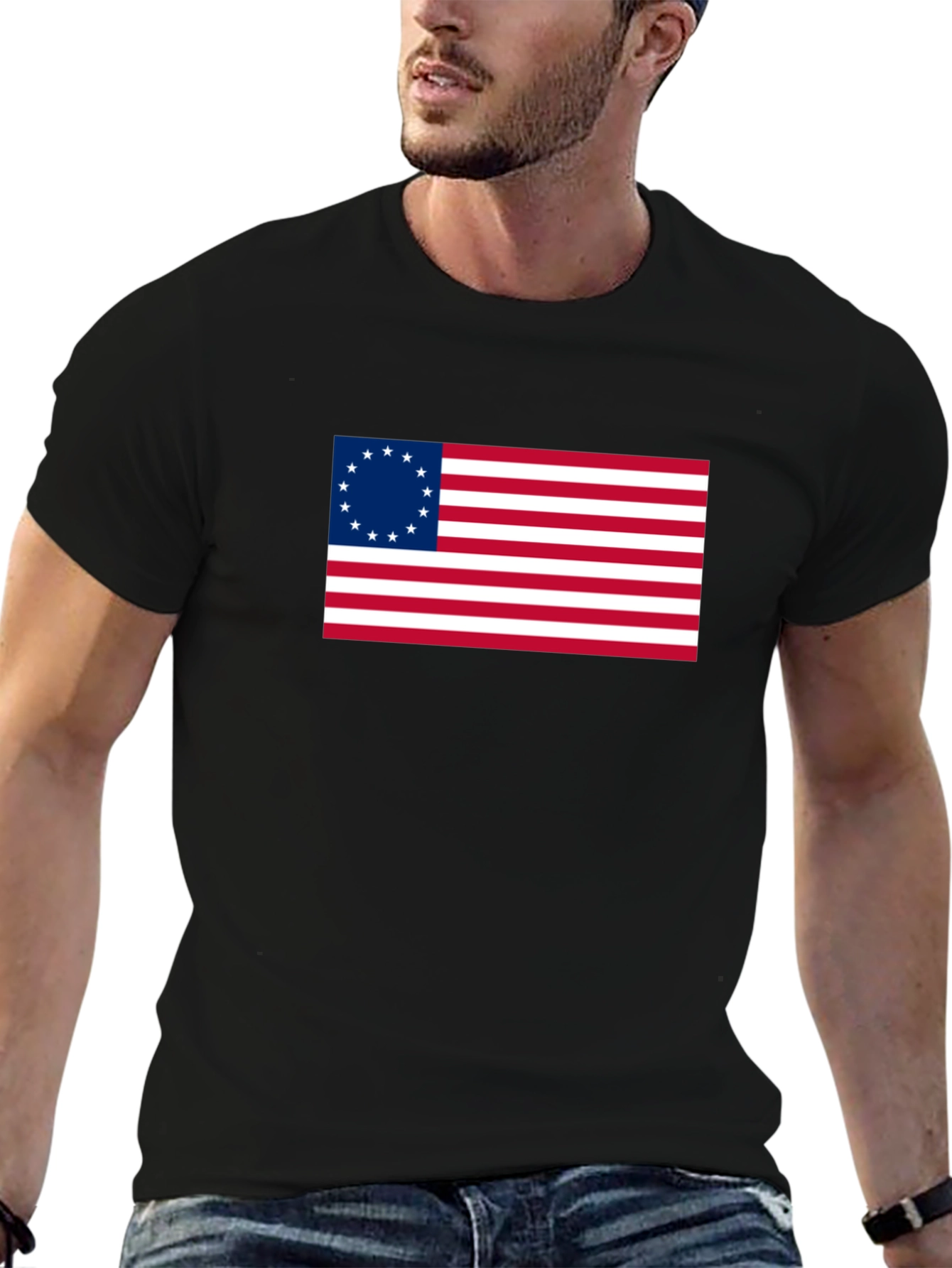 Betsy Ross Flag Graphic T-Shirt