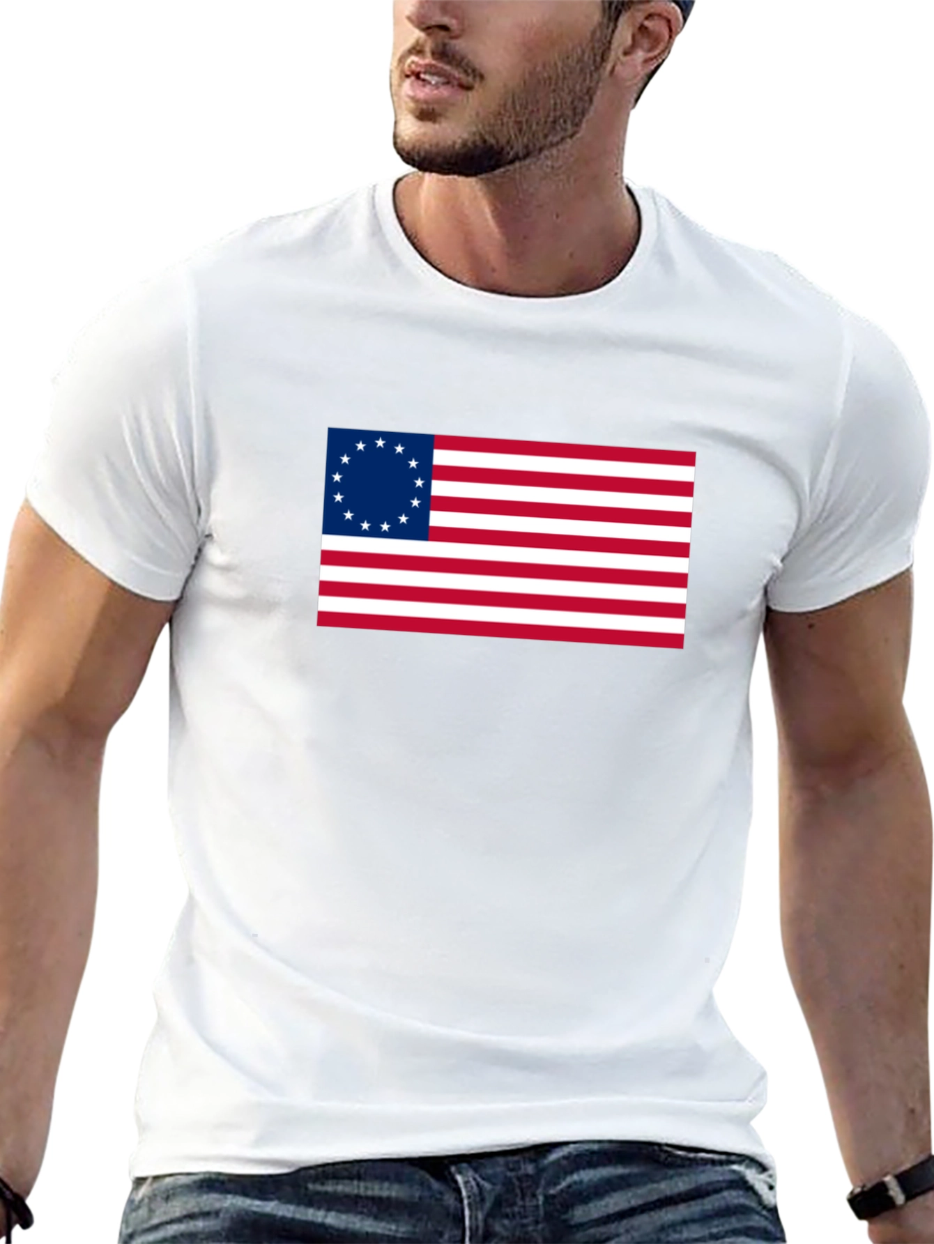 Betsy Ross Flag Graphic T-Shirt