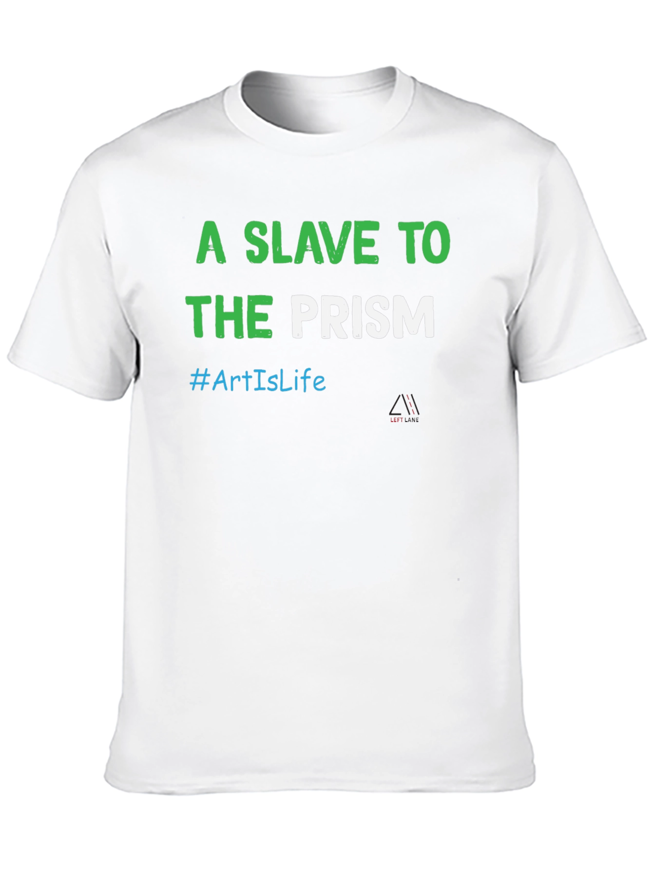A Slave To The Prism Black Graphic T-Shirt