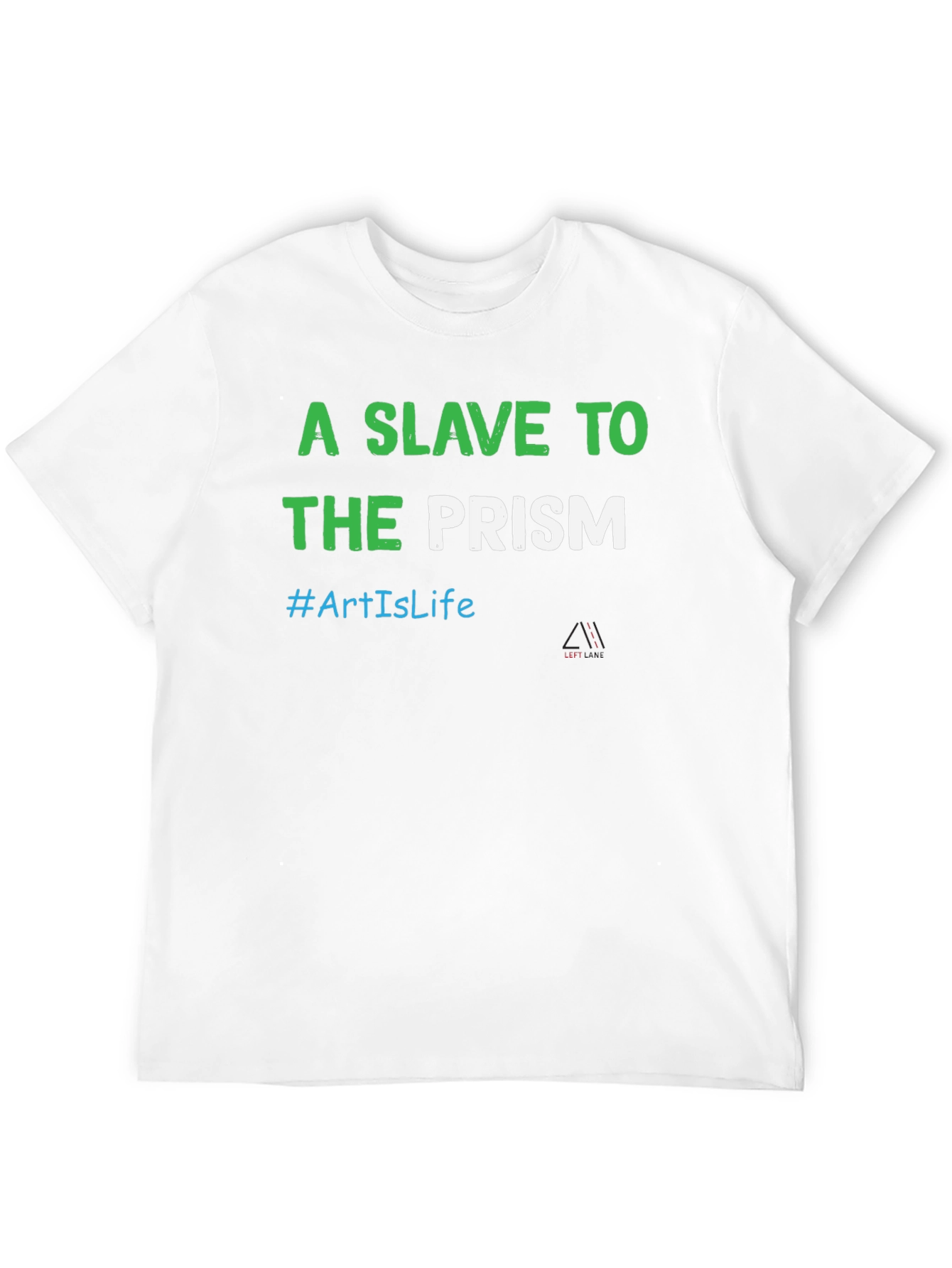 A Slave To The Prism Black Graphic T-Shirt