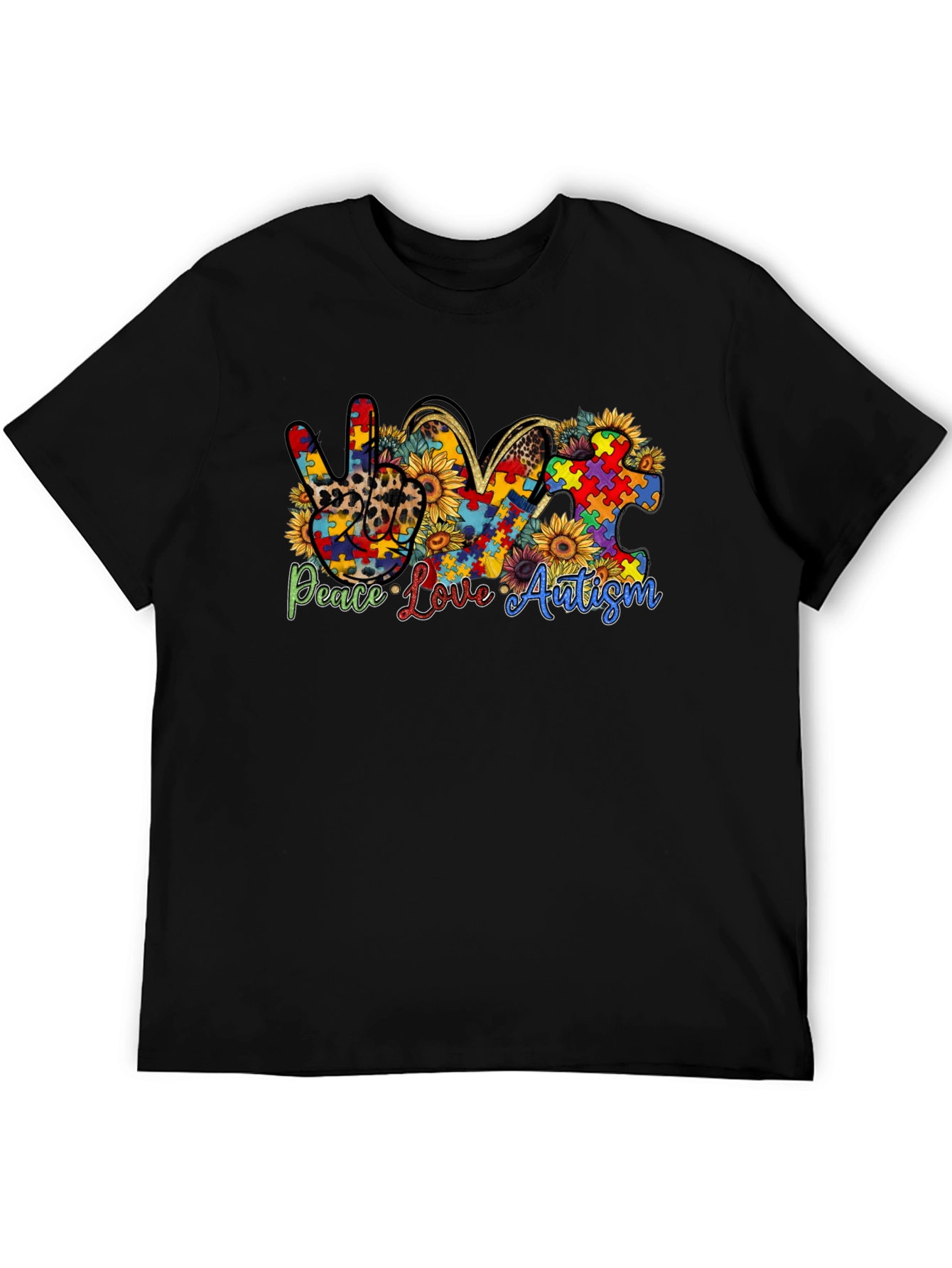 Peace Love Autism Awareness T-Shirt
