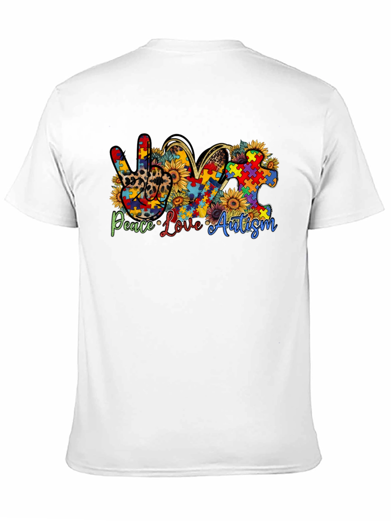 Peace Love Autism Awareness T-Shirt