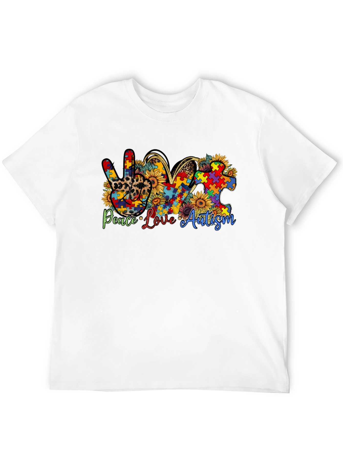 Peace Love Autism Awareness T-Shirt