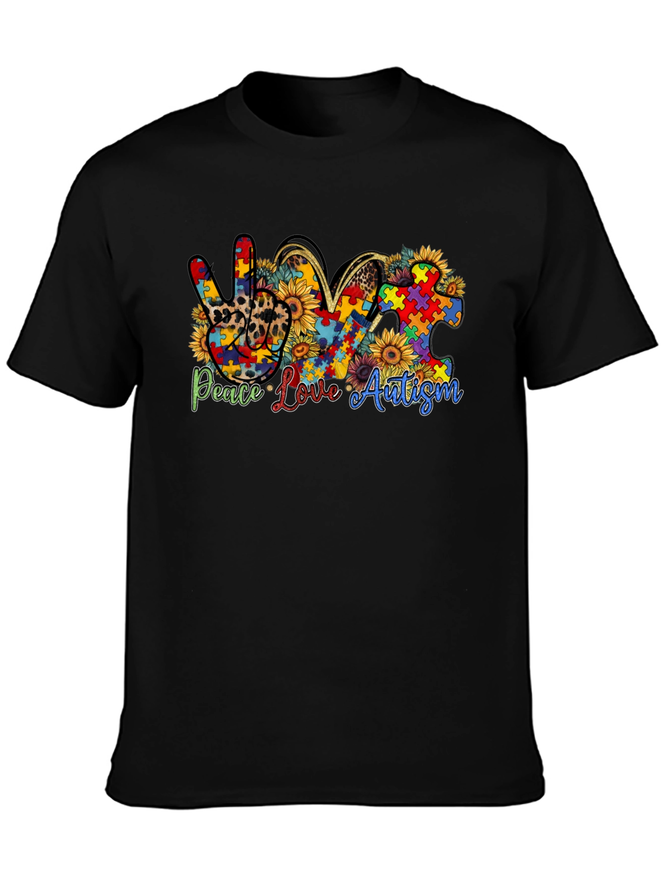 Peace Love Autism Awareness T-Shirt
