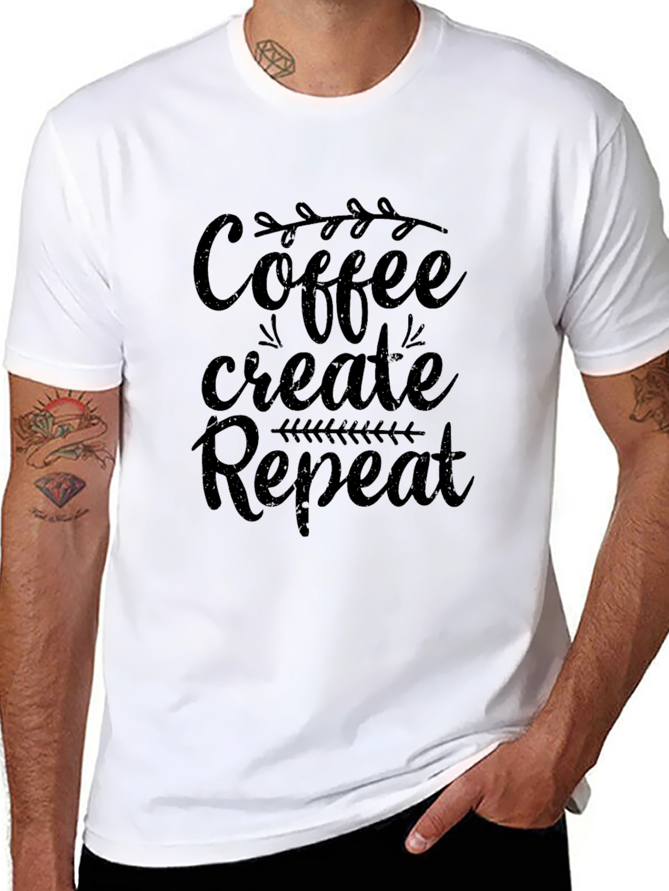 Coffee Create Repeat Graphic Tee