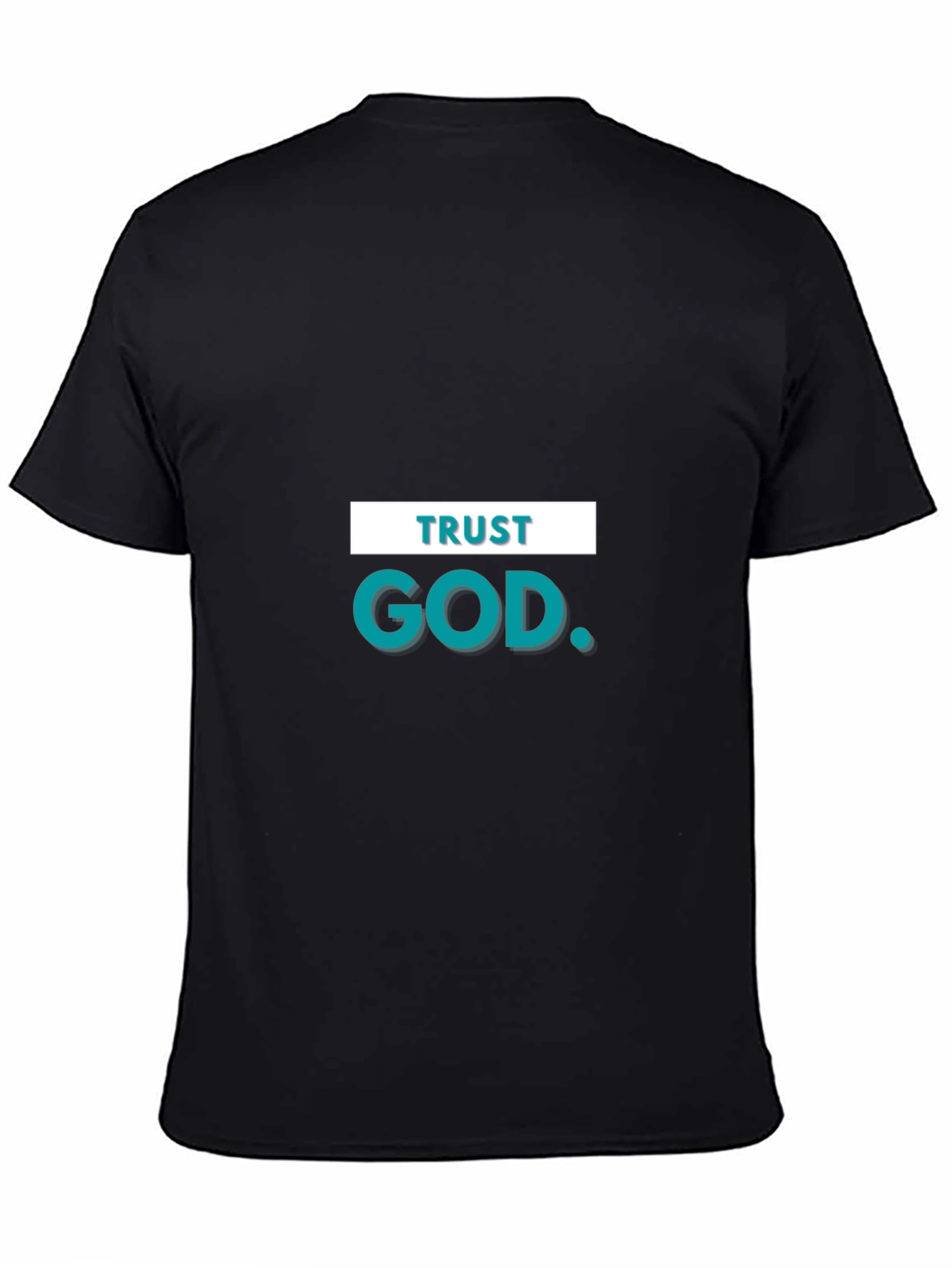Trust God Graphic Black T-Shirt