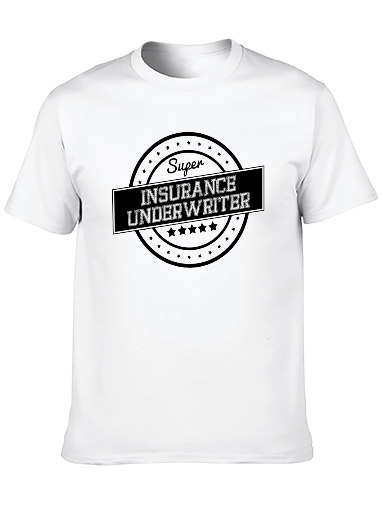 Super Insurance Underwriter Black T-Shirt