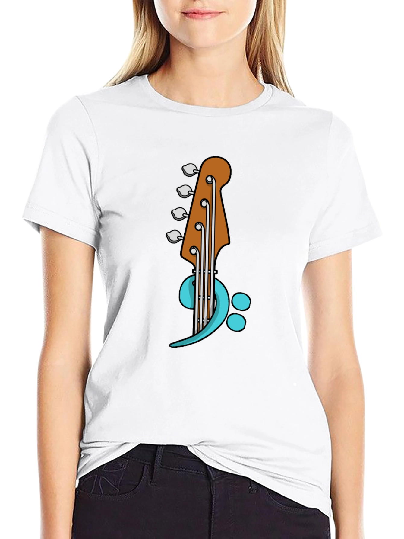Bass Guitar Clef T-Shirt - Musical Style