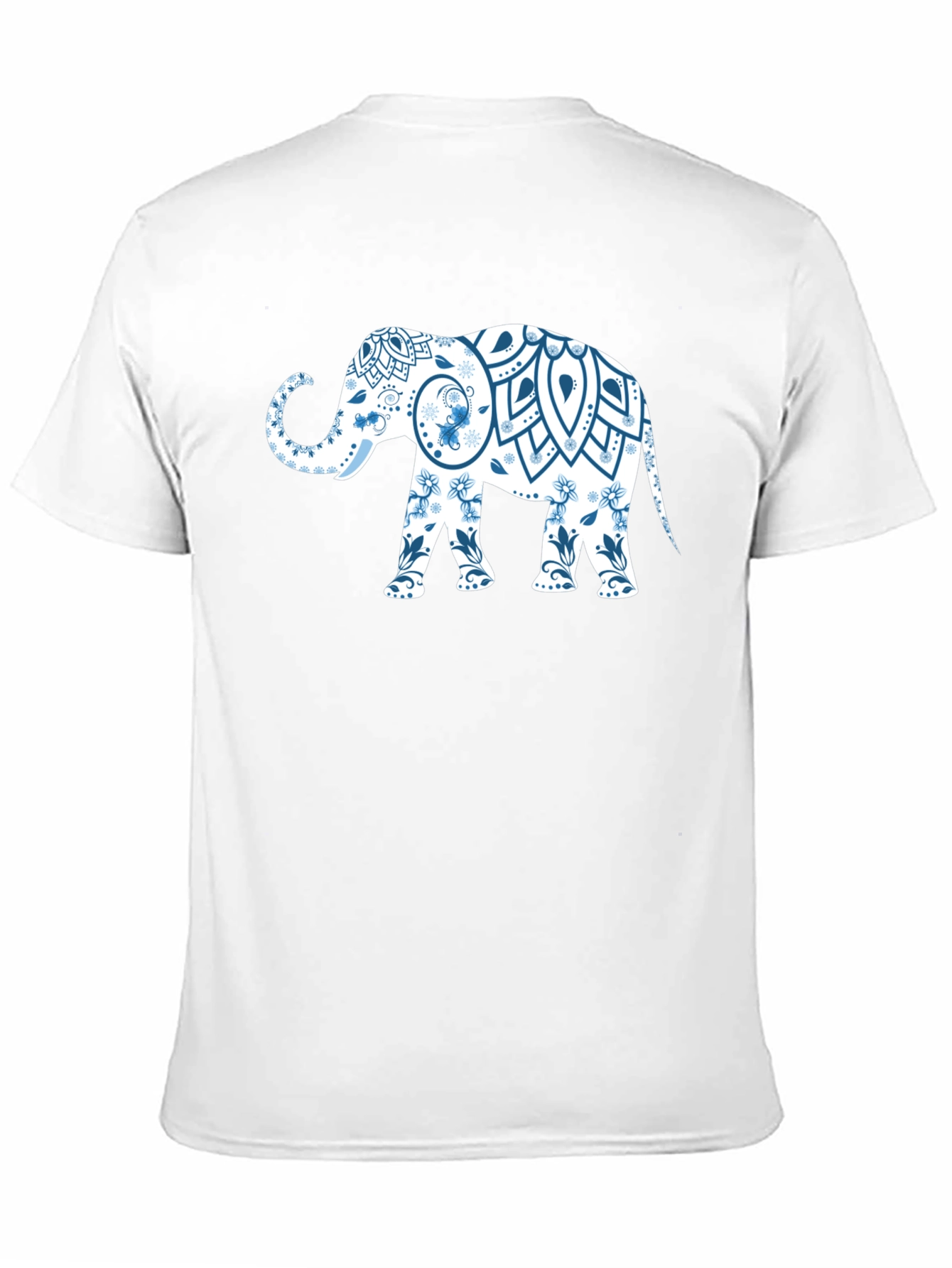 Elephant Mandala Black T-Shirt - Unique Graphic Tee